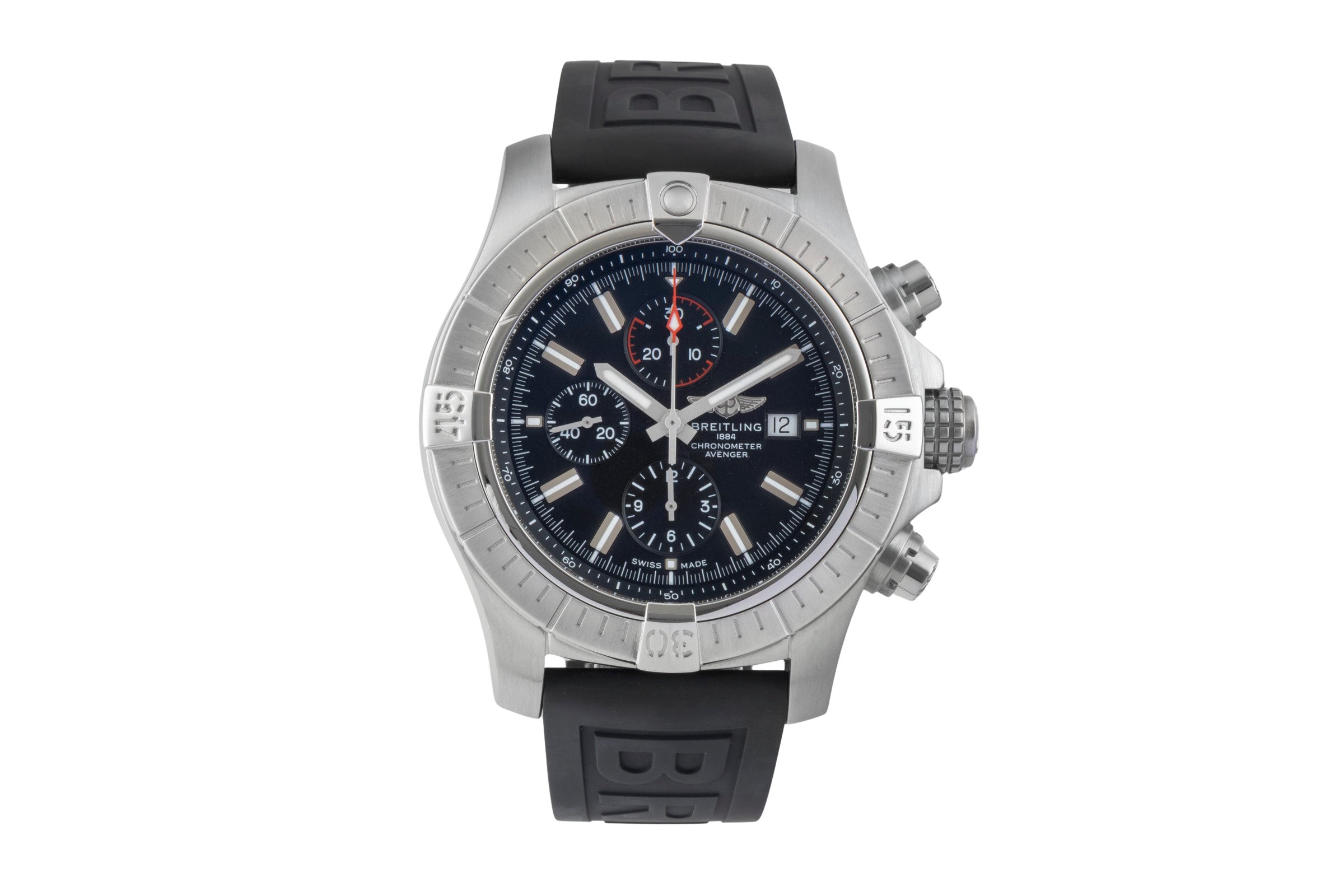 Breitling Super Avenger chronograph steel automatic men's watch A13375  [2600305]