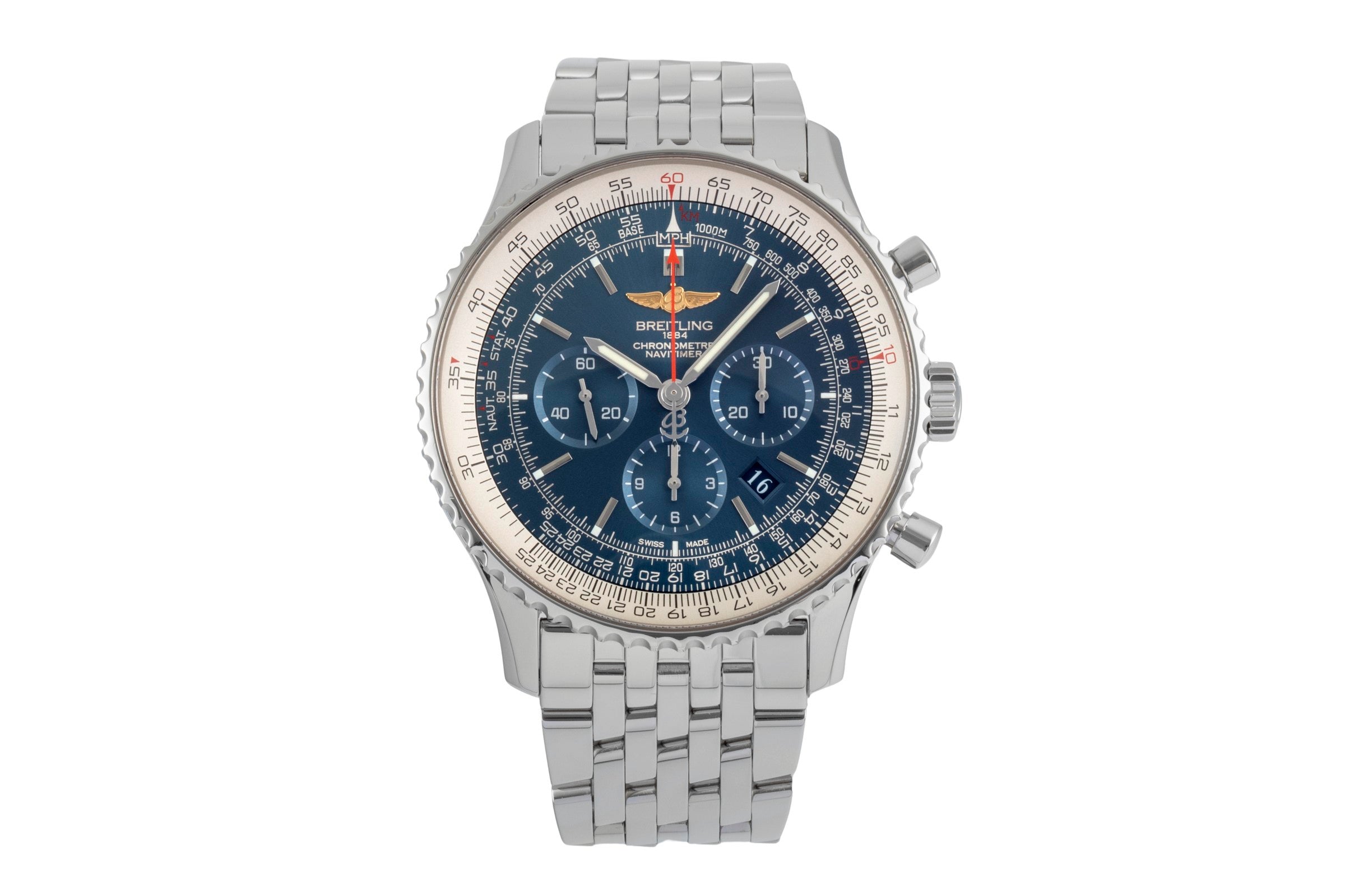 Breitling Navitimer 01 46 chronograph steel automatic men's watch AB012721/C889 LP: 9850EUR  [2600307]