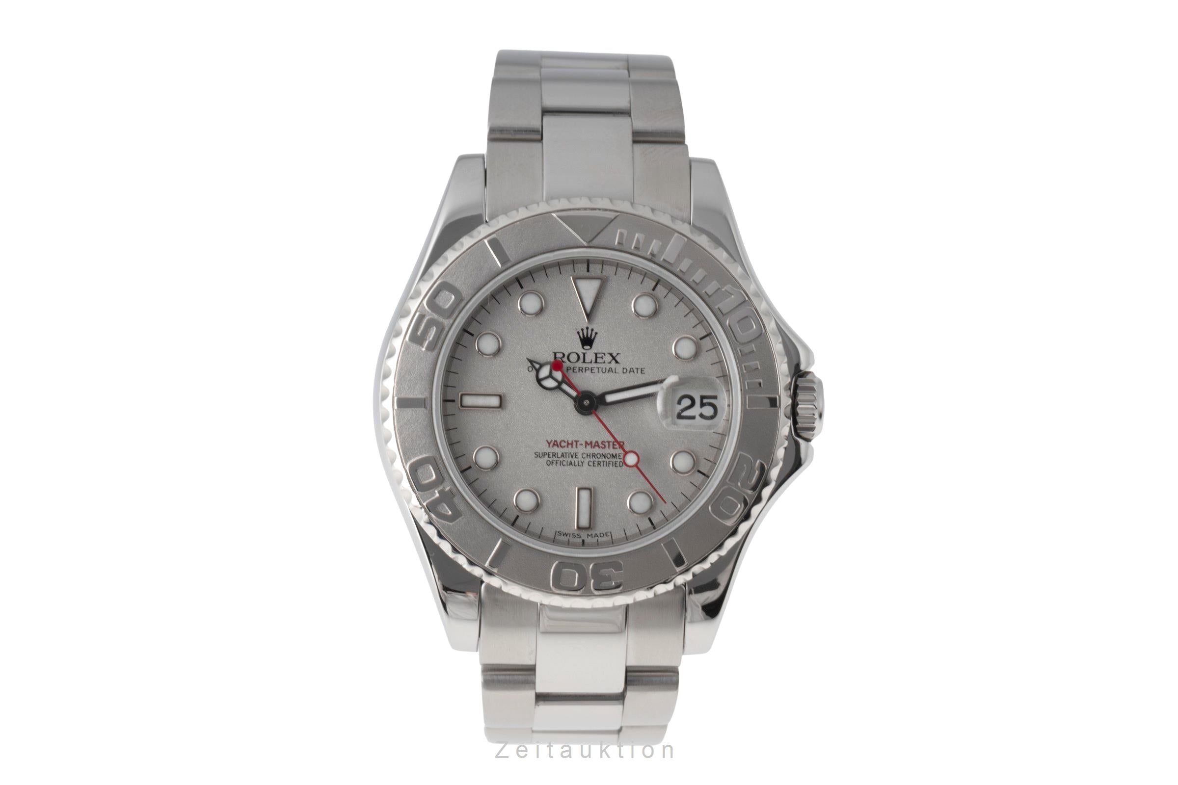 Rolex Yacht-Master 35 Oyster Stahl / Platin Medium Size Ref 168622 A-Serie  [2600310]