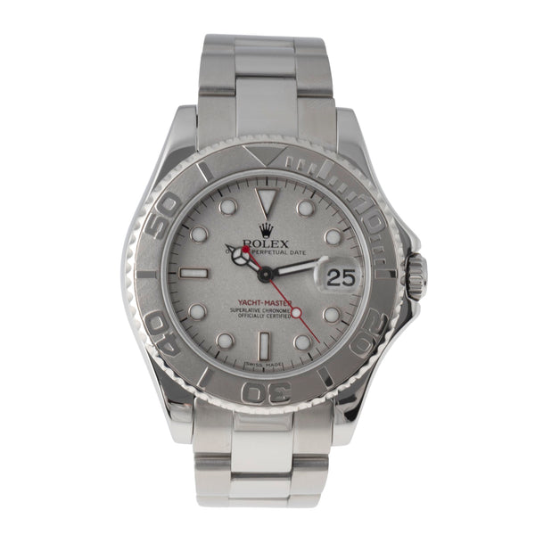 Rolex Yacht-Master 35 Oyster Stahl / Platin Medium Size Ref 168622 A-Serie  [2600310]