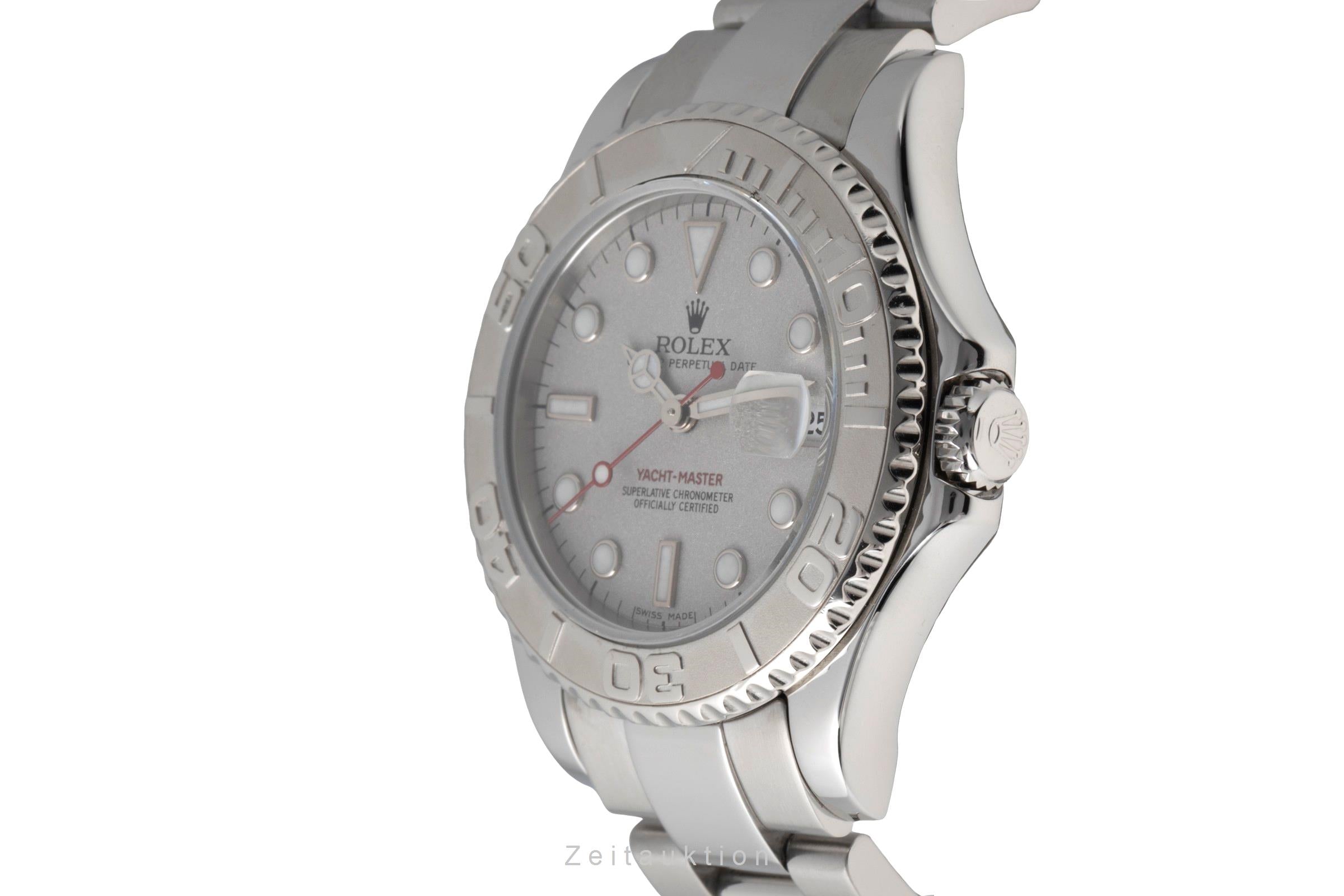 Rolex Yacht-Master 35 Oyster Stahl / Platin Medium Size Ref 168622 A-Serie  [2600310]