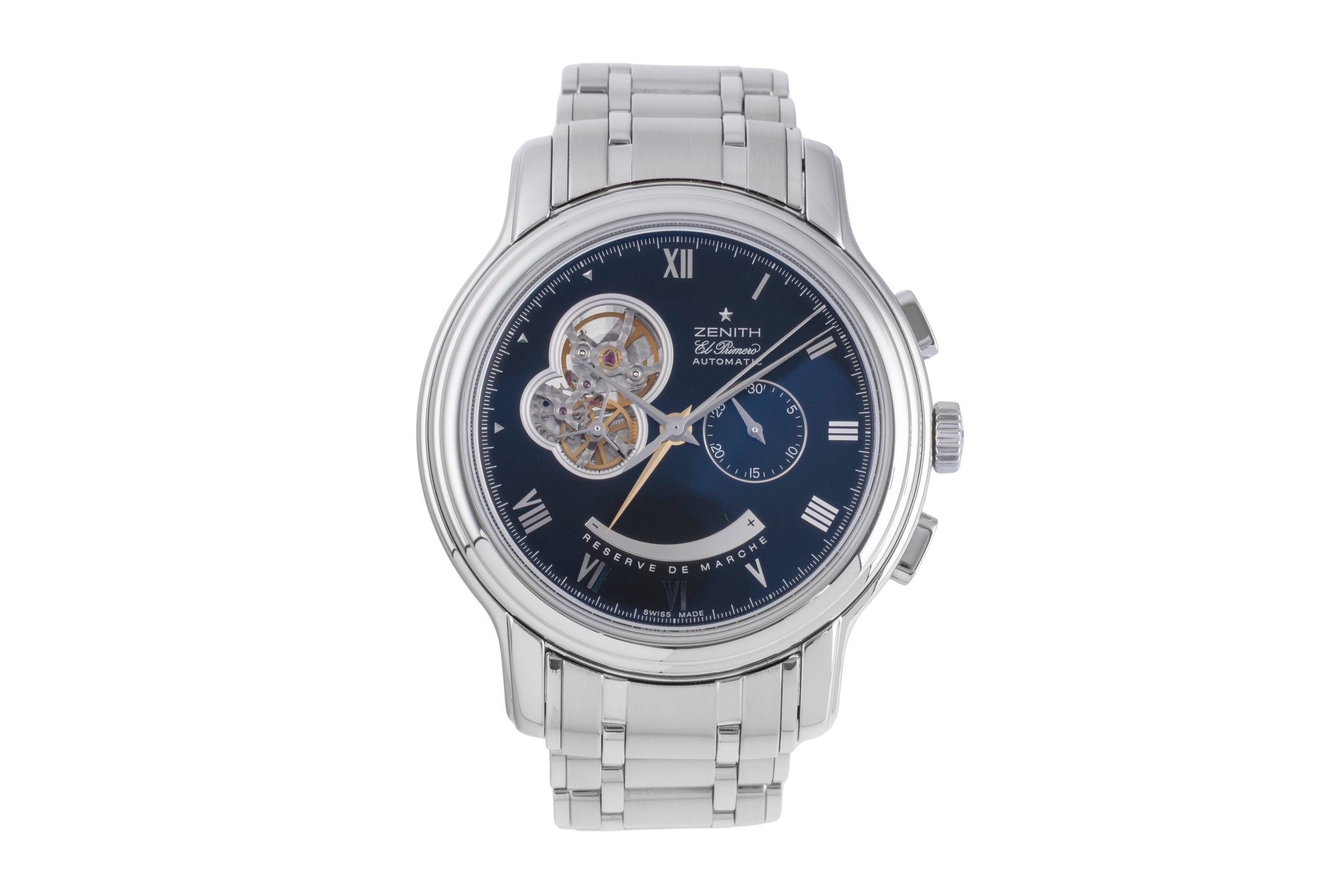 Zenith El Primero chronograph steel automatic Kal. 4021 Ref
