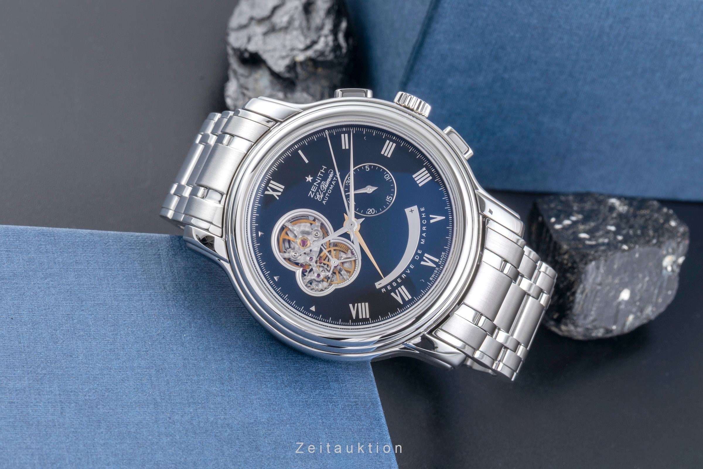 Zenith El Primero chronographe acier automatique montre pour hommes 03.1260.4021  [2600314]