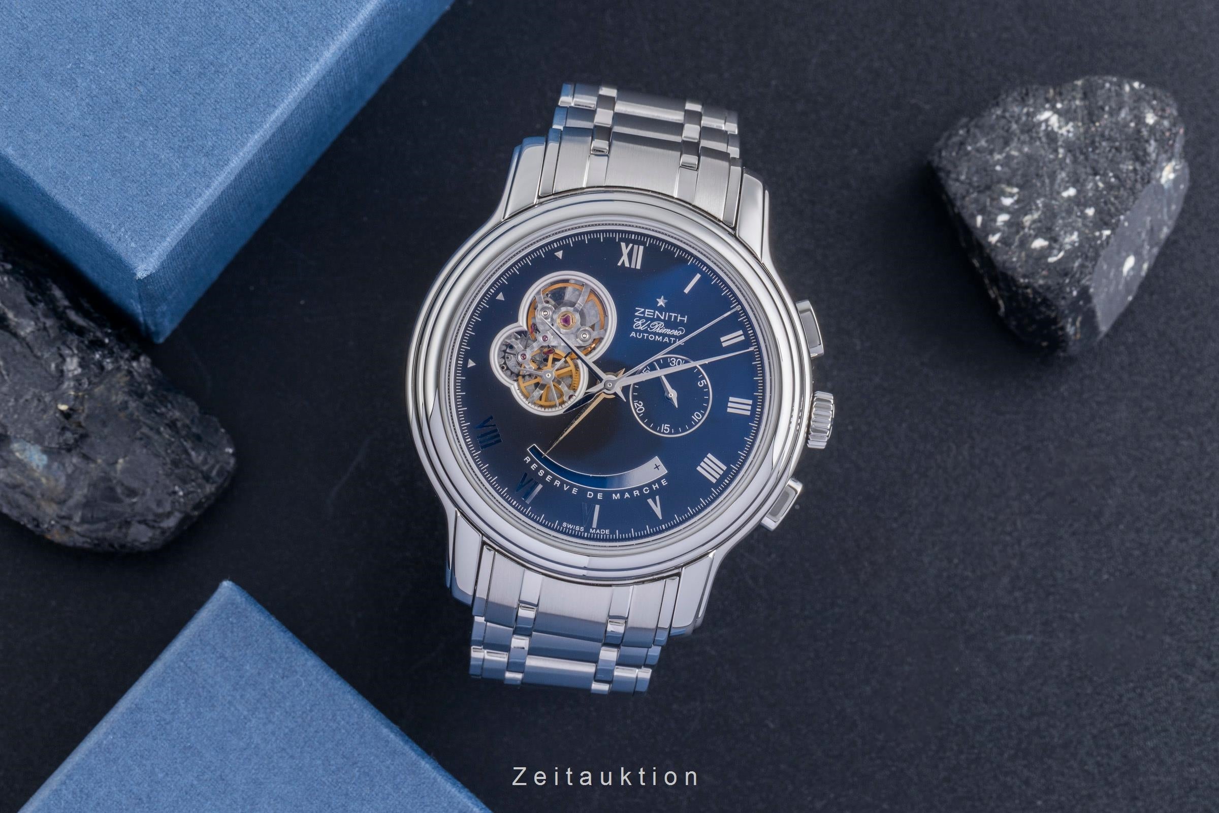 Zenith El Primero chronographe acier automatique montre pour hommes 03.1260.4021  [2600314]