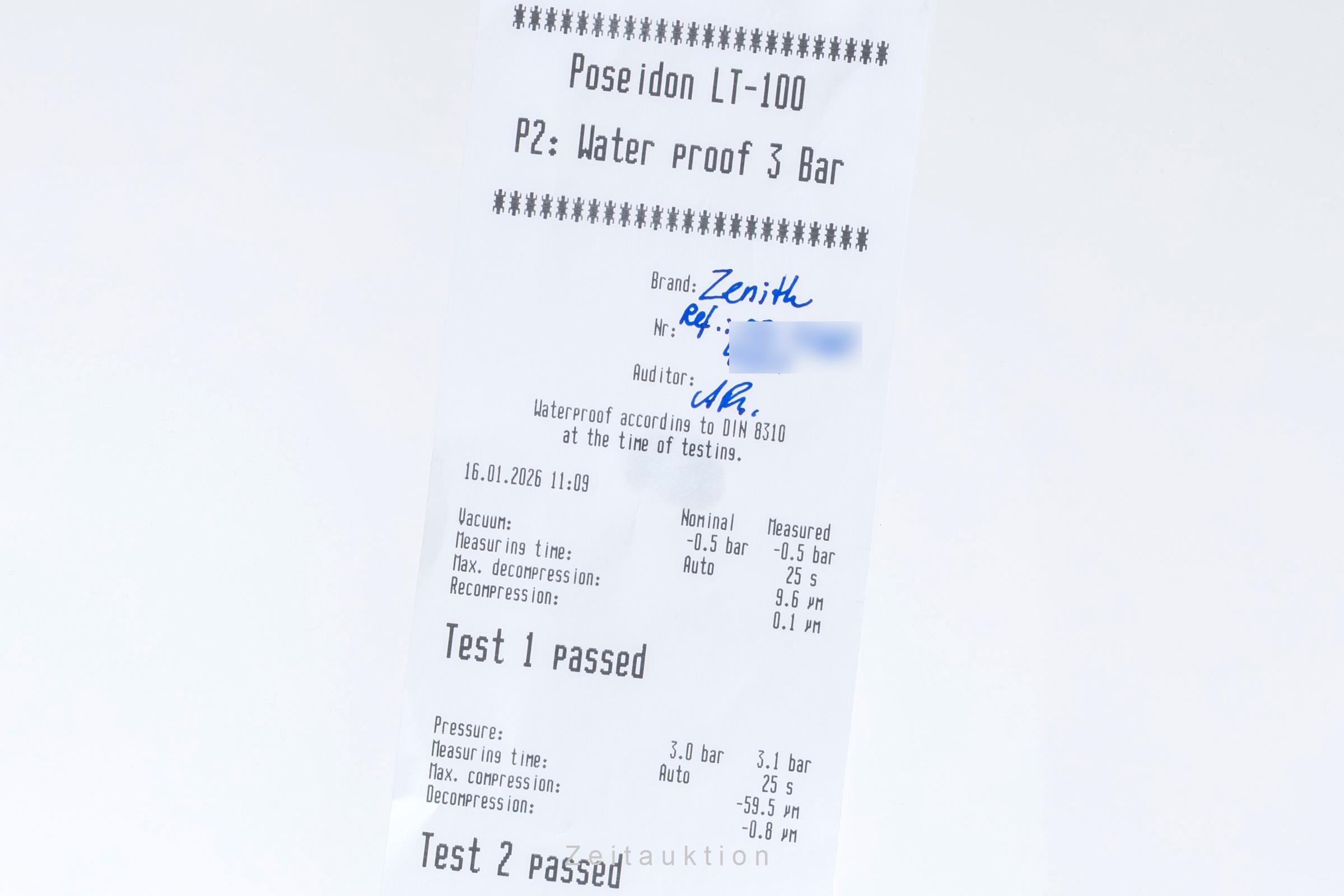 Zenith El Primero chronographe acier automatique montre pour hommes 03.1260.4021  [2600314]