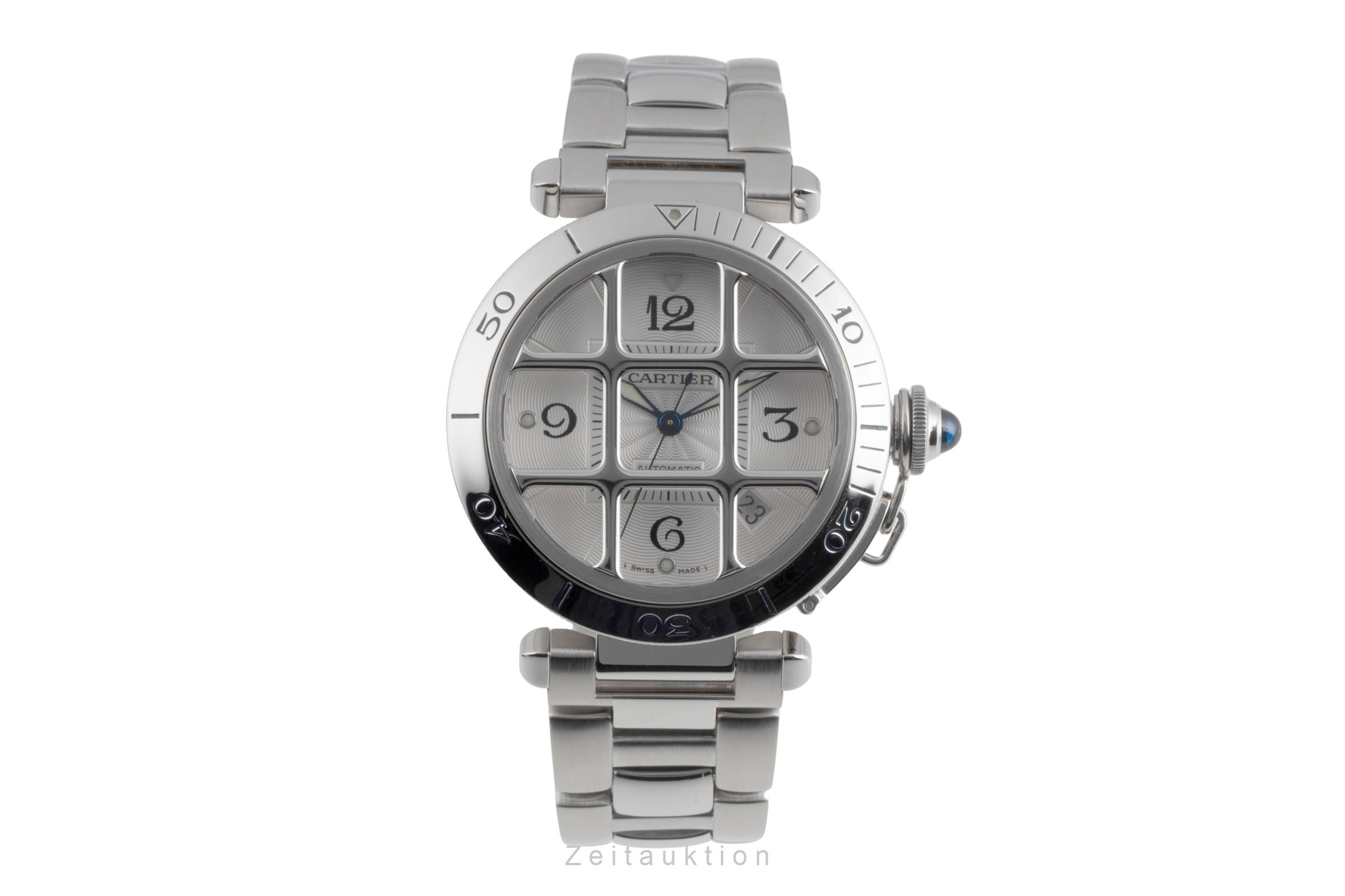 Cartier Pasha acciaio automatismo orologio da uomo W31040H3  [2600315]