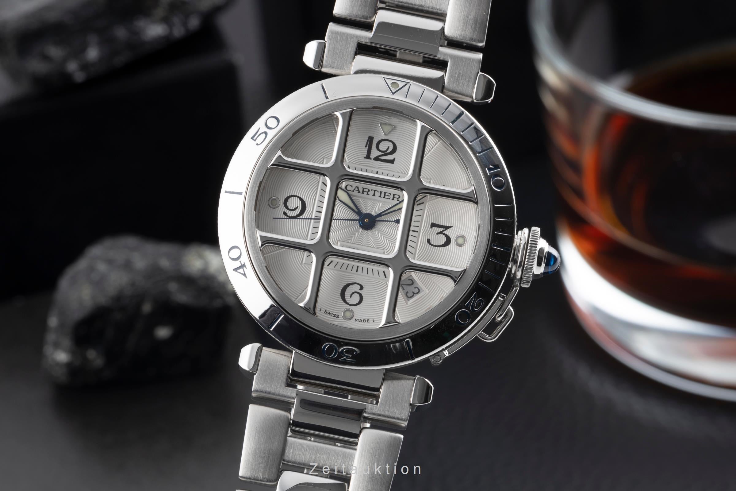 Cartier Pasha acciaio automatismo orologio da uomo W31040H3  [2600315]