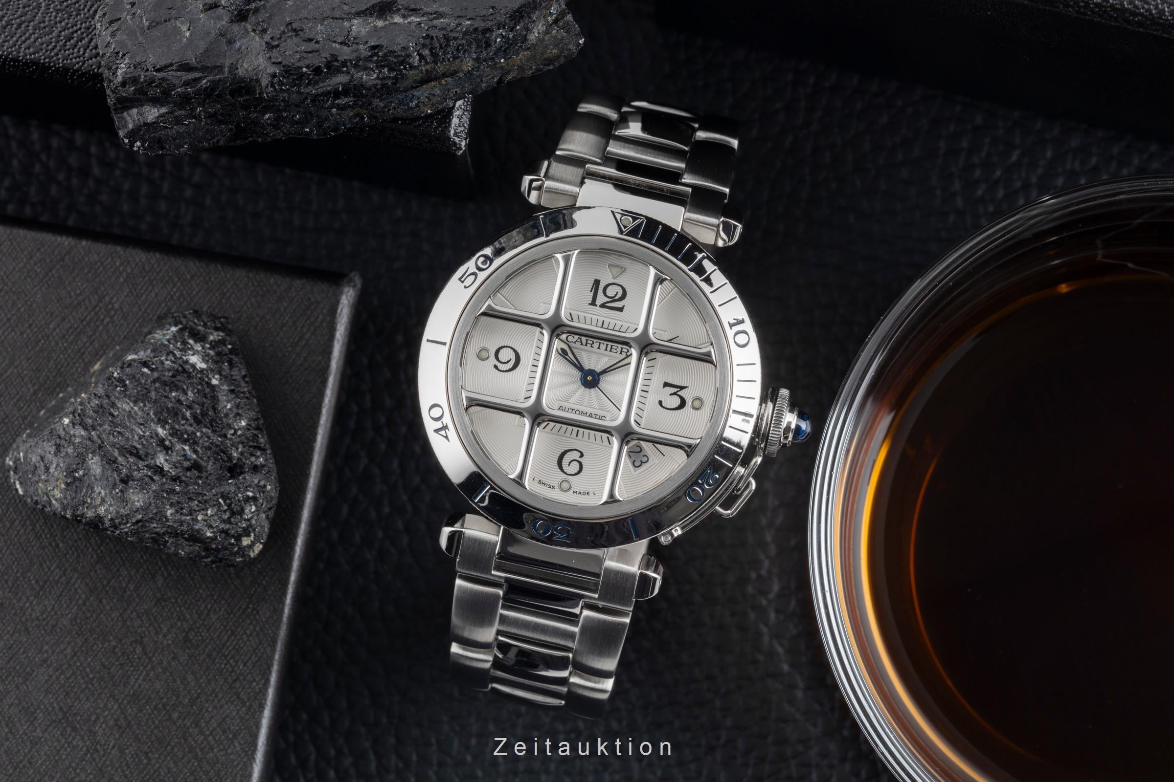 Cartier Pasha acciaio automatismo orologio da uomo W31040H3  [2600315]