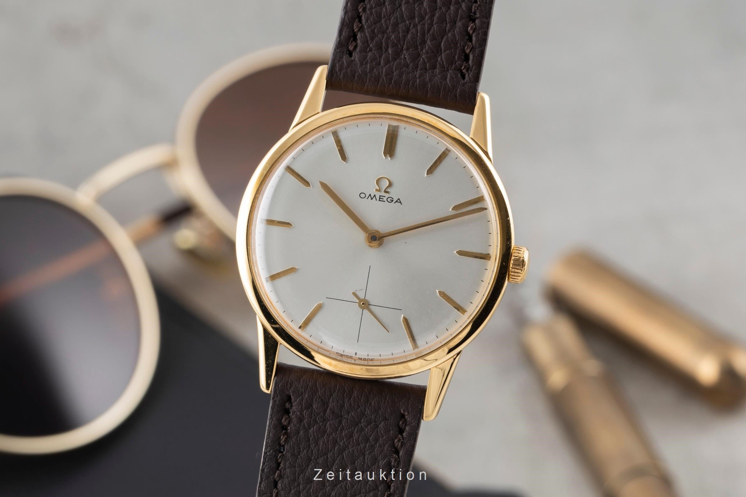 Omega gilt-brass manual winding men's watch 121.001-63 Vintage  [2600318]