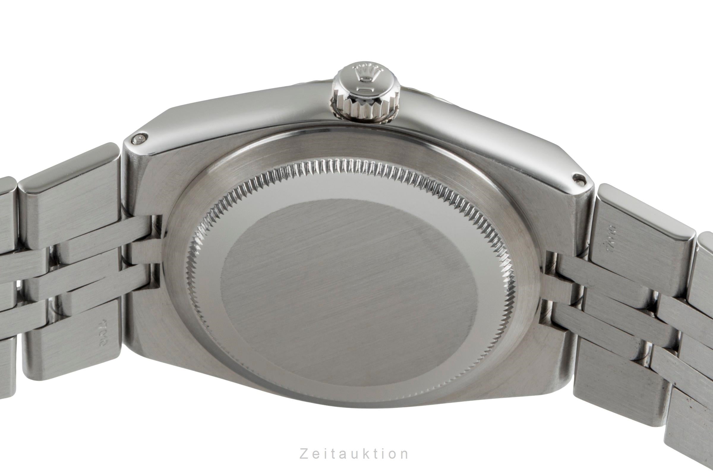 Rolex Datejust Oysterquartz Silver Dial Stahl Weissgold Herrenuhr Ref. 17014 B&P [2600319]