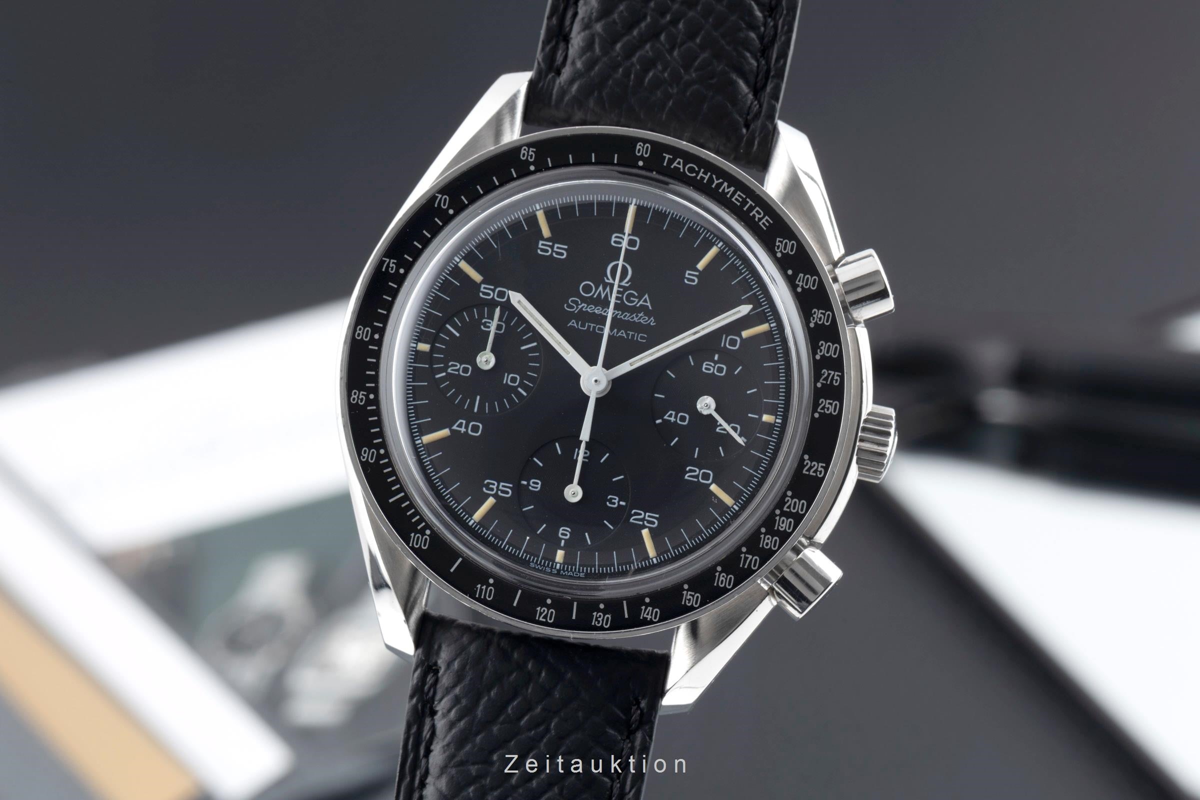 Omega Speedmaster chronograph steel automatic Kal. 1143 Ref