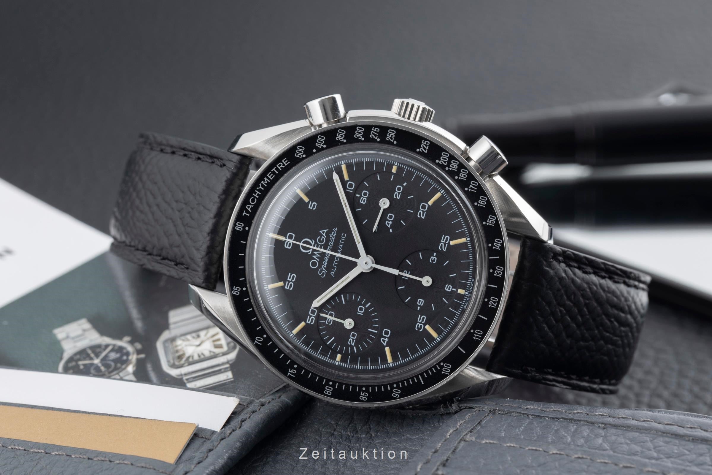 Omega Speedmaster chronograph steel automatic Kal. 1143 Ref
