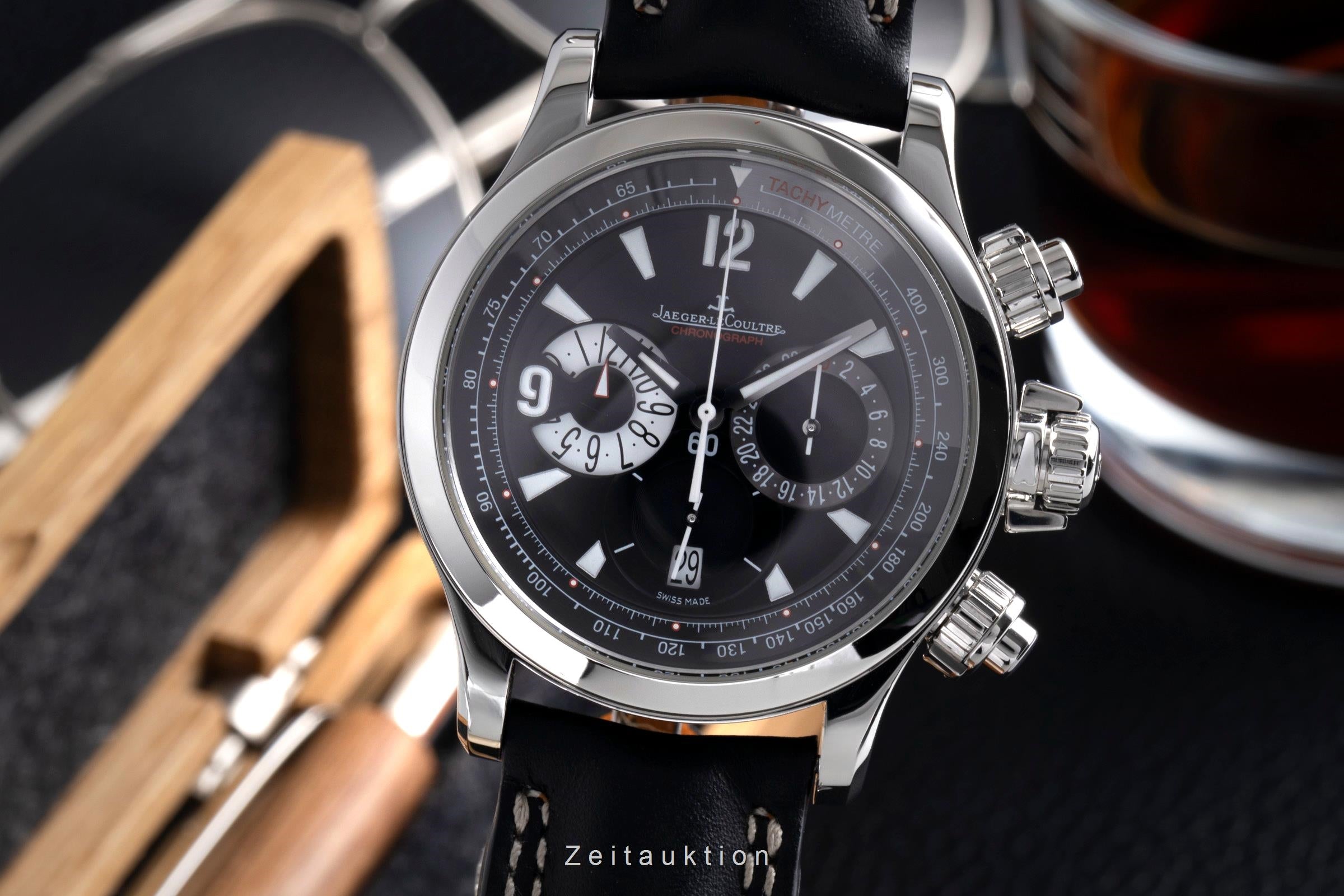Jaeger LeCoultre Master Compressor chronograph steel automatic Kal