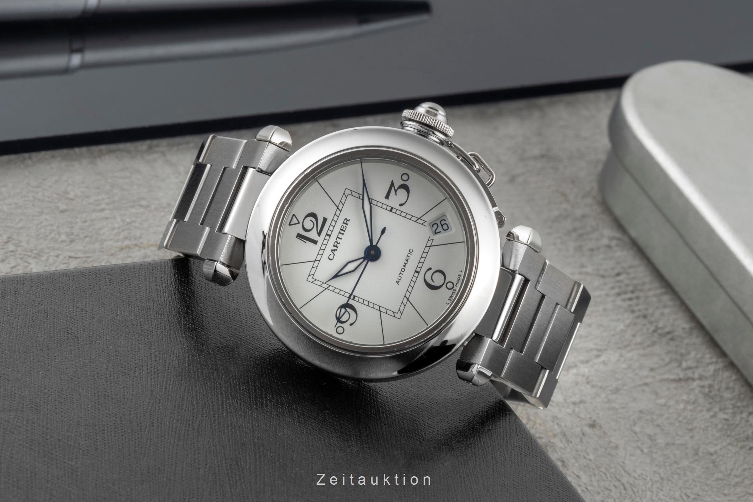 Cartier Pasha steel automatic Kal. 049 Ref. W31074M7 | 2600327