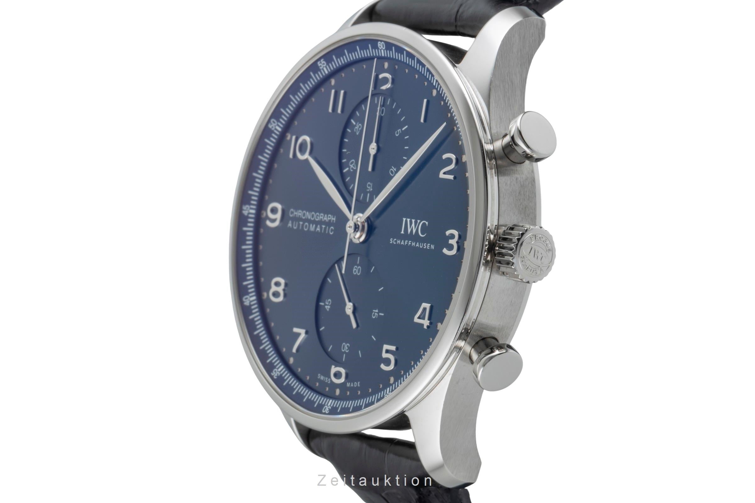 IWC Portugieser cronografo acciaio automatismo orologio da uomo IW371606 LP: 9100EUR  [2600329]