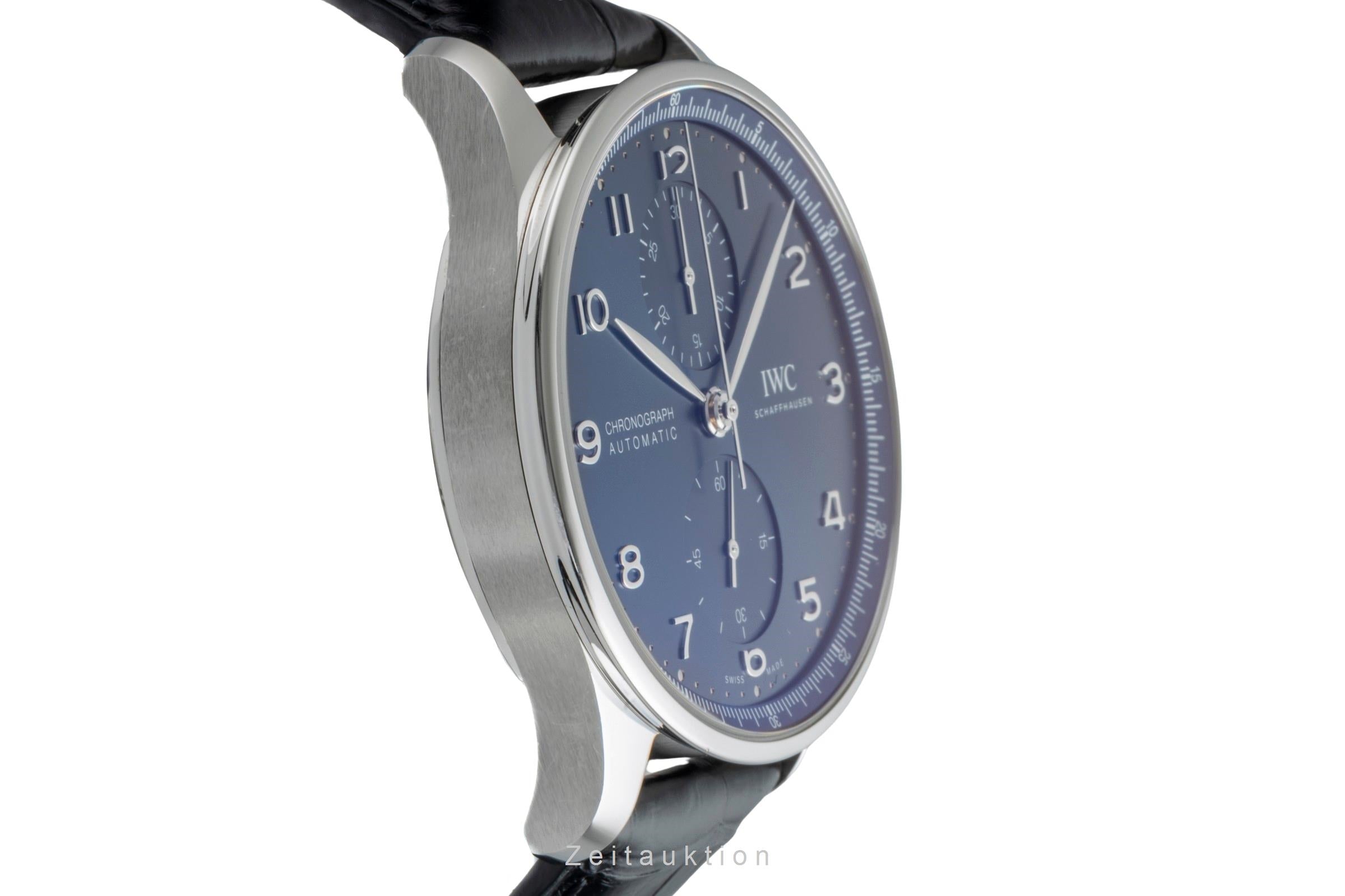 IWC Portugieser cronografo acciaio automatismo orologio da uomo IW371606 LP: 9100EUR  [2600329]