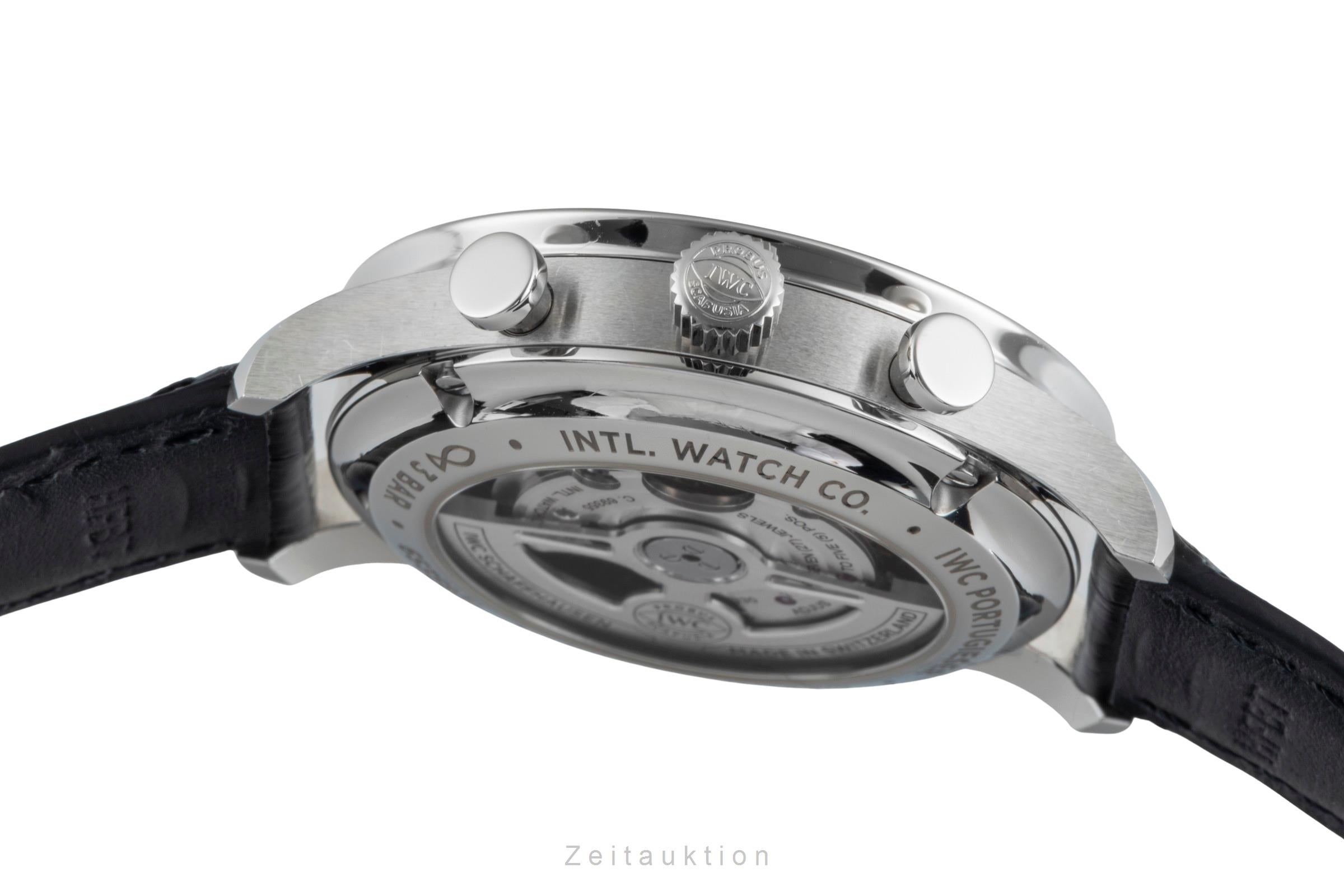 IWC Portugieser cronografo acciaio automatismo orologio da uomo IW371606 LP: 9100EUR  [2600329]