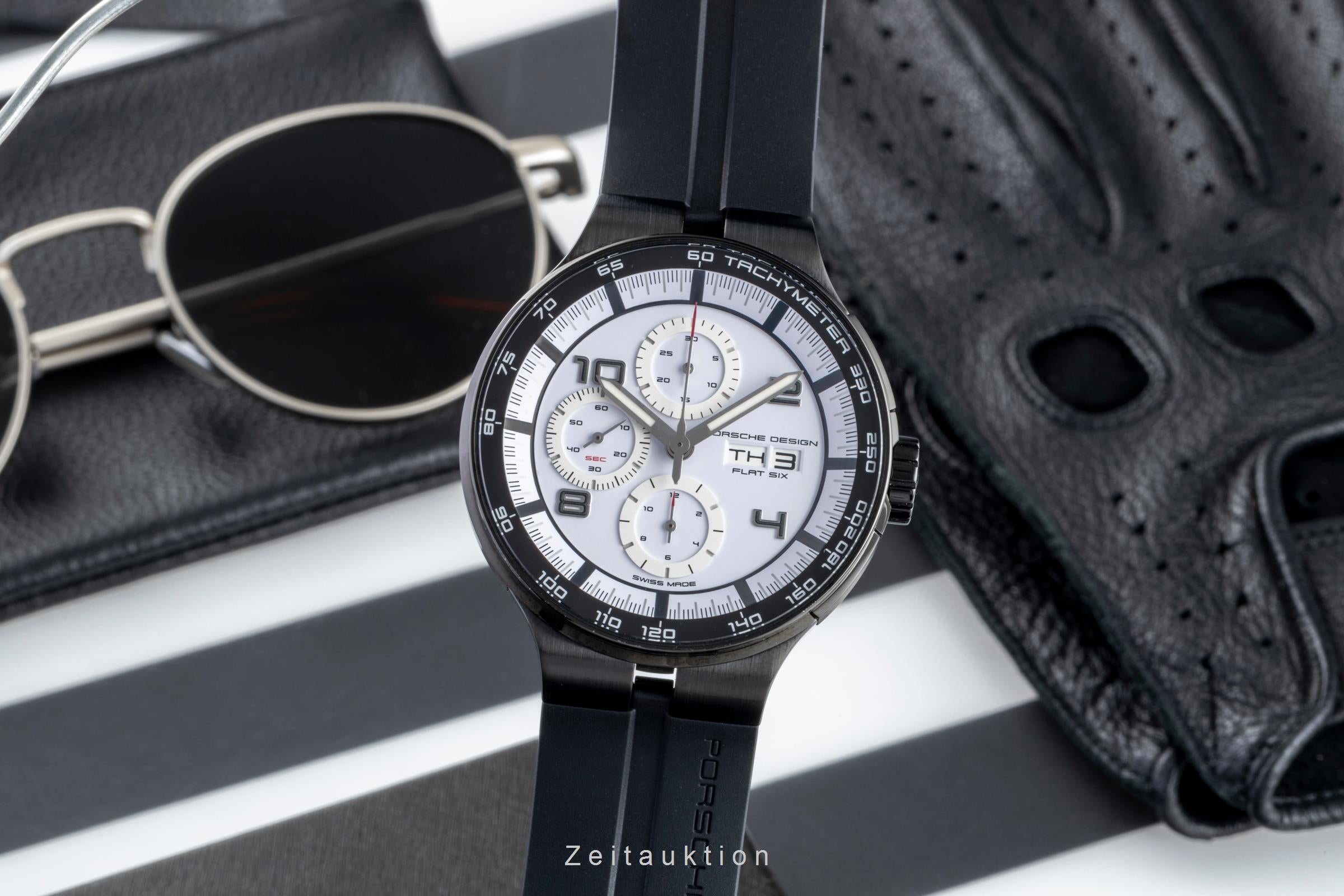 Porsche Design Flat Six Stahl Automatik Herrenuhr Ref. 6350.43.74.0275 Box [2600331]