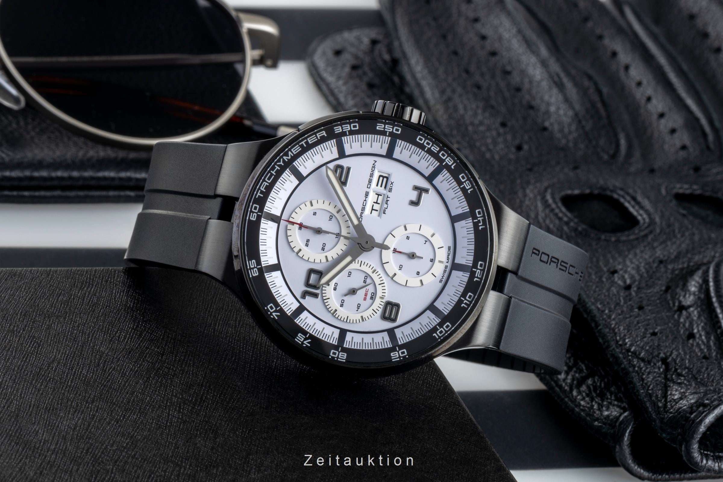 Porsche Design Flat Six Stahl Automatik Herrenuhr Ref. 6350.43.74.0275 Box [2600331]