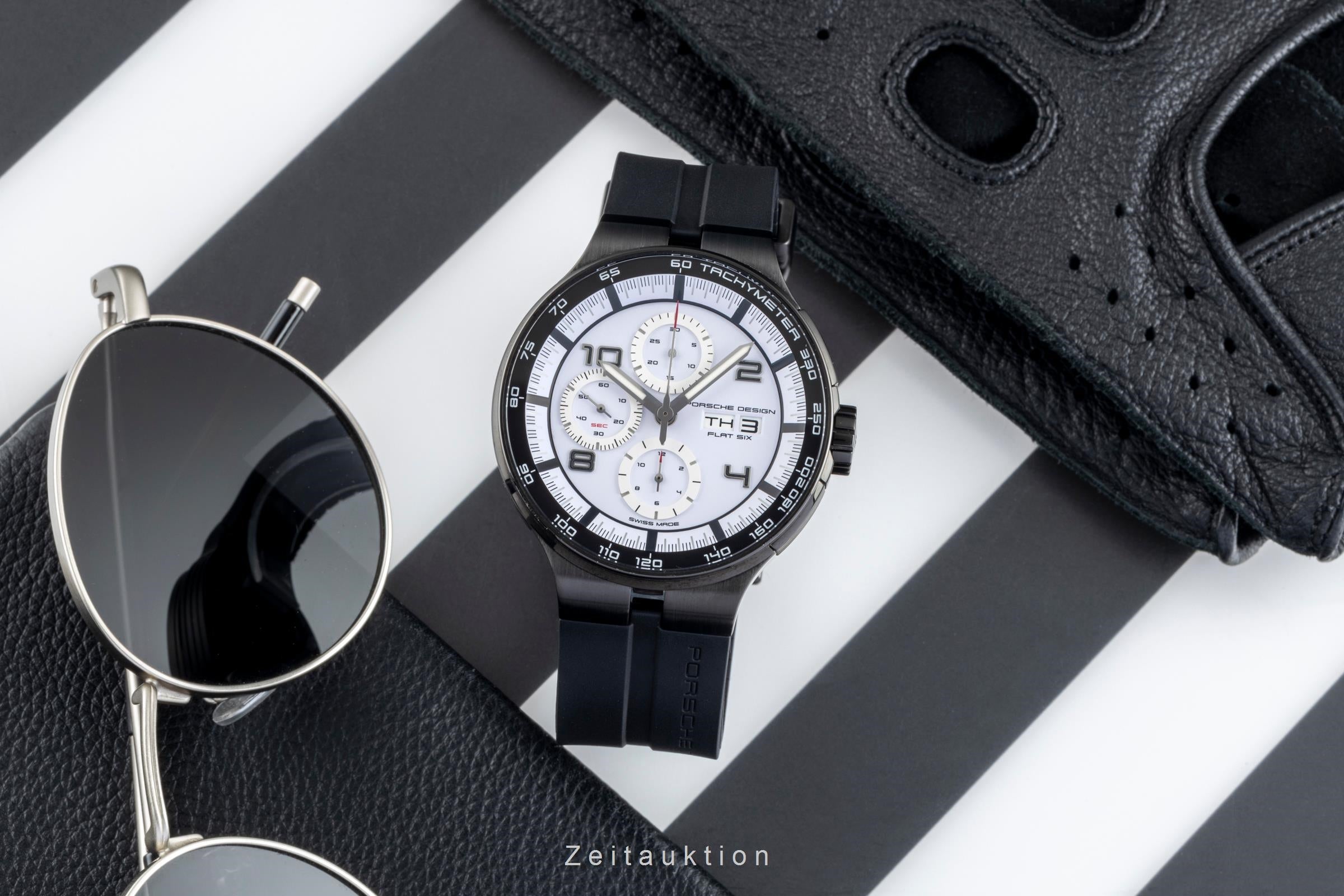 Porsche Design Flat Six Stahl Automatik Herrenuhr Ref. 6350.43.74.0275 Box [2600331]