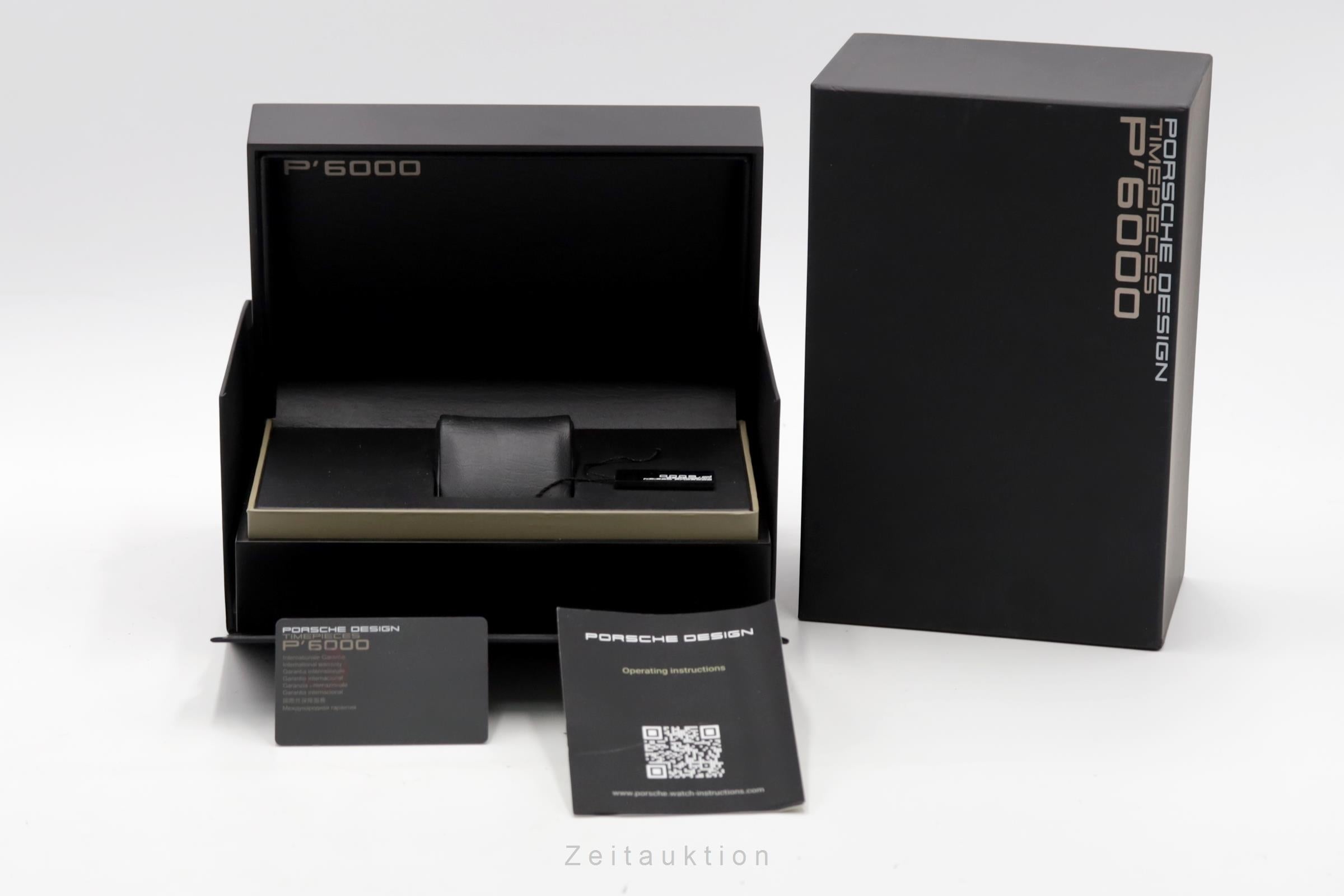 Porsche Design Flat Six Stahl Automatik Herrenuhr Ref. 6350.43.74.0275 Box [2600331]