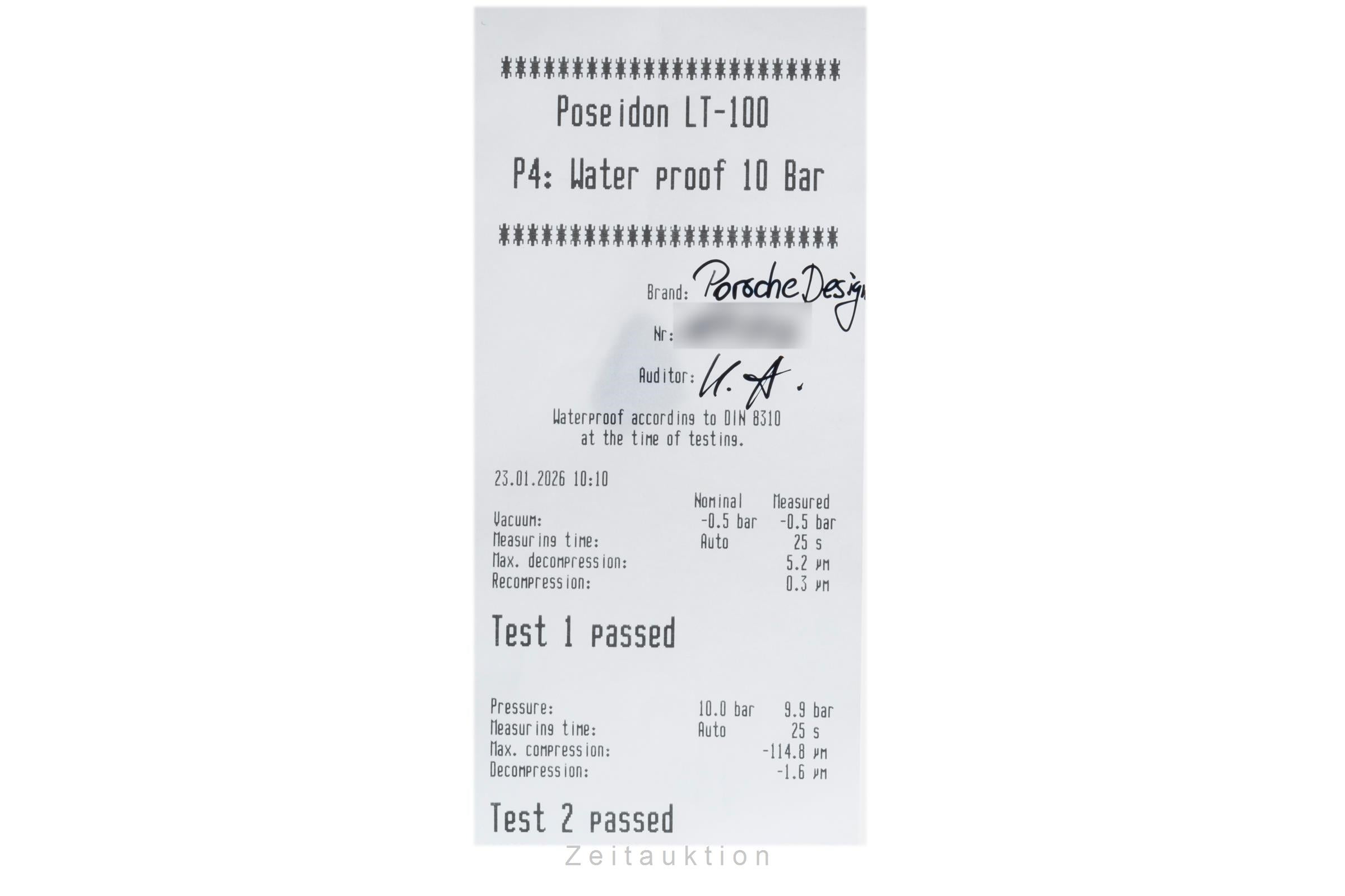 Porsche Design Flat Six Stahl Automatik Herrenuhr Ref. 6350.43.74.0275 Box [2600331]