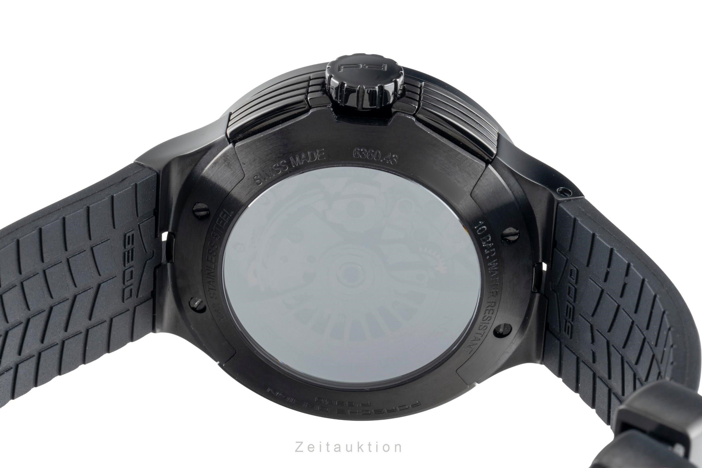 Porsche Design Flat Six Stahl Automatik Herrenuhr Ref. 6350.43.74.0275 Box [2600331]