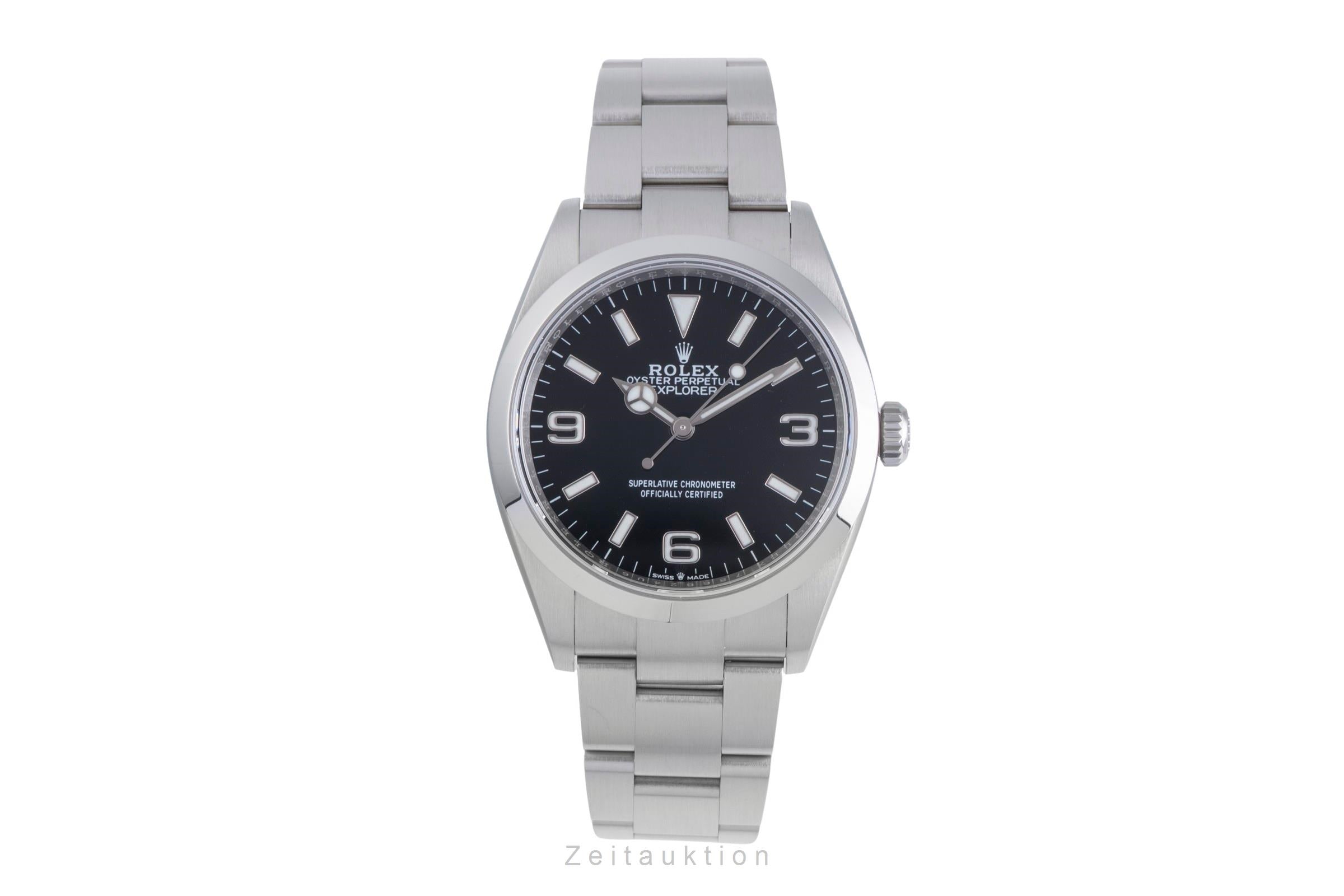 Rolex Explorer steel automatic men's watch 124270  [2600333]