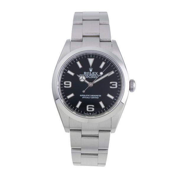 Rolex Explorer steel automatic men's watch 124270  [2600333]