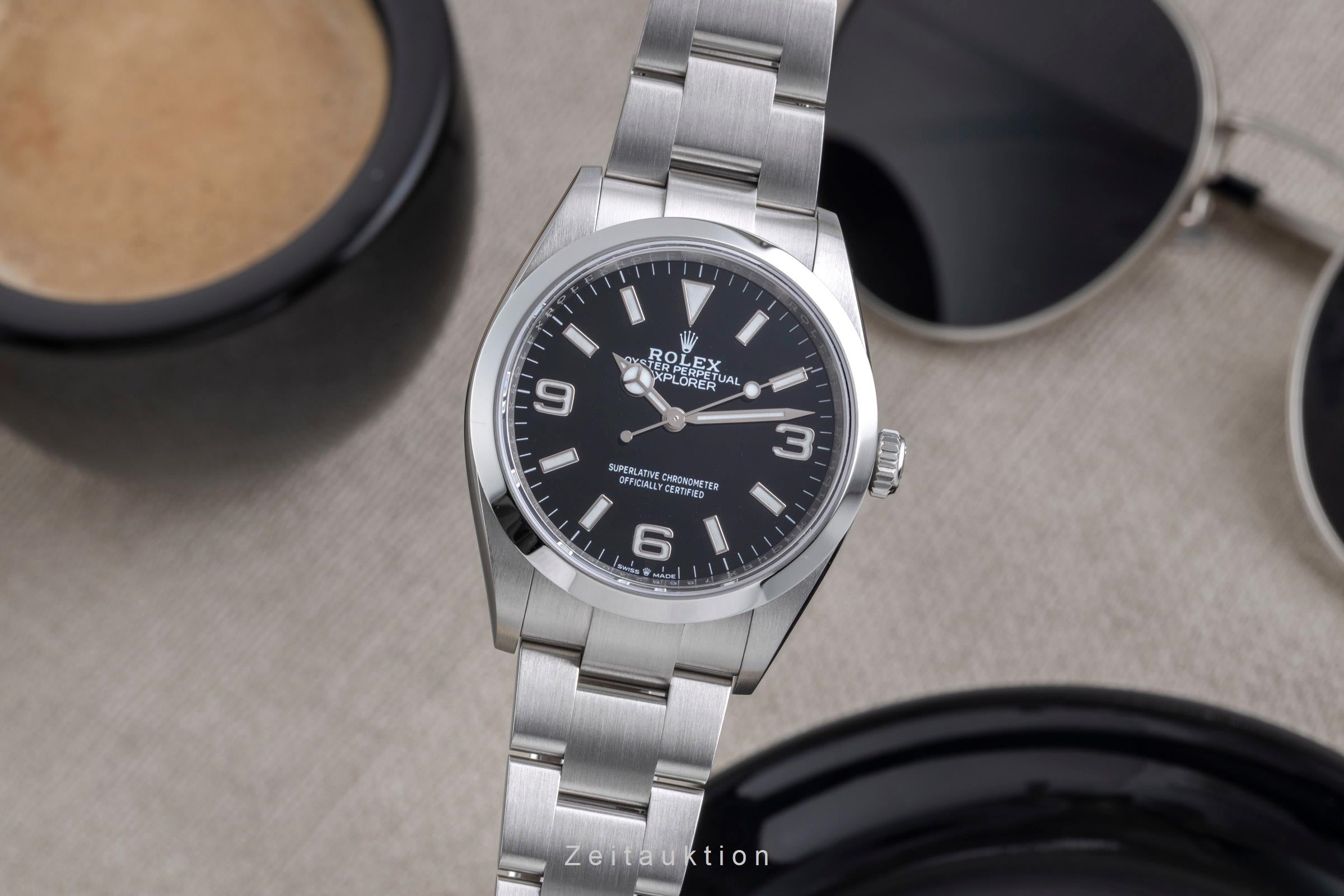 Rolex Explorer steel automatic men's watch 124270  [2600333]