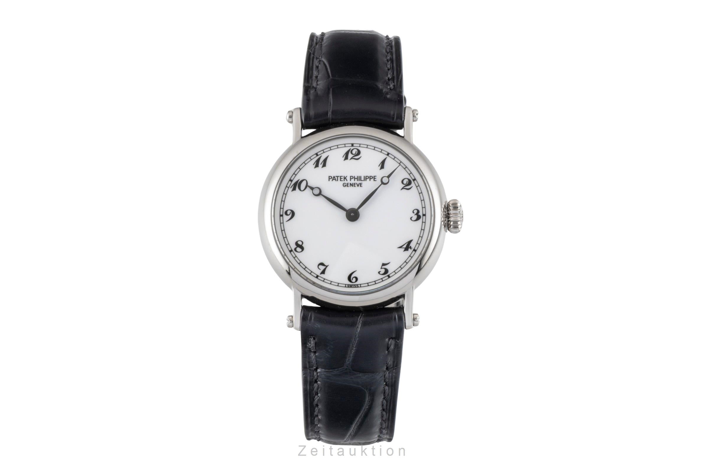 Patek Philippe Calatrava Lady 18K (0,750) Weissgold Handaufzug Damen Ref. 4860  [2600342]