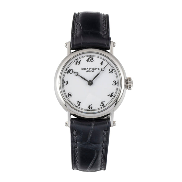 Patek Philippe Calatrava Lady 18K (0,750) Weissgold Handaufzug Damen Ref. 4860  [2600342]