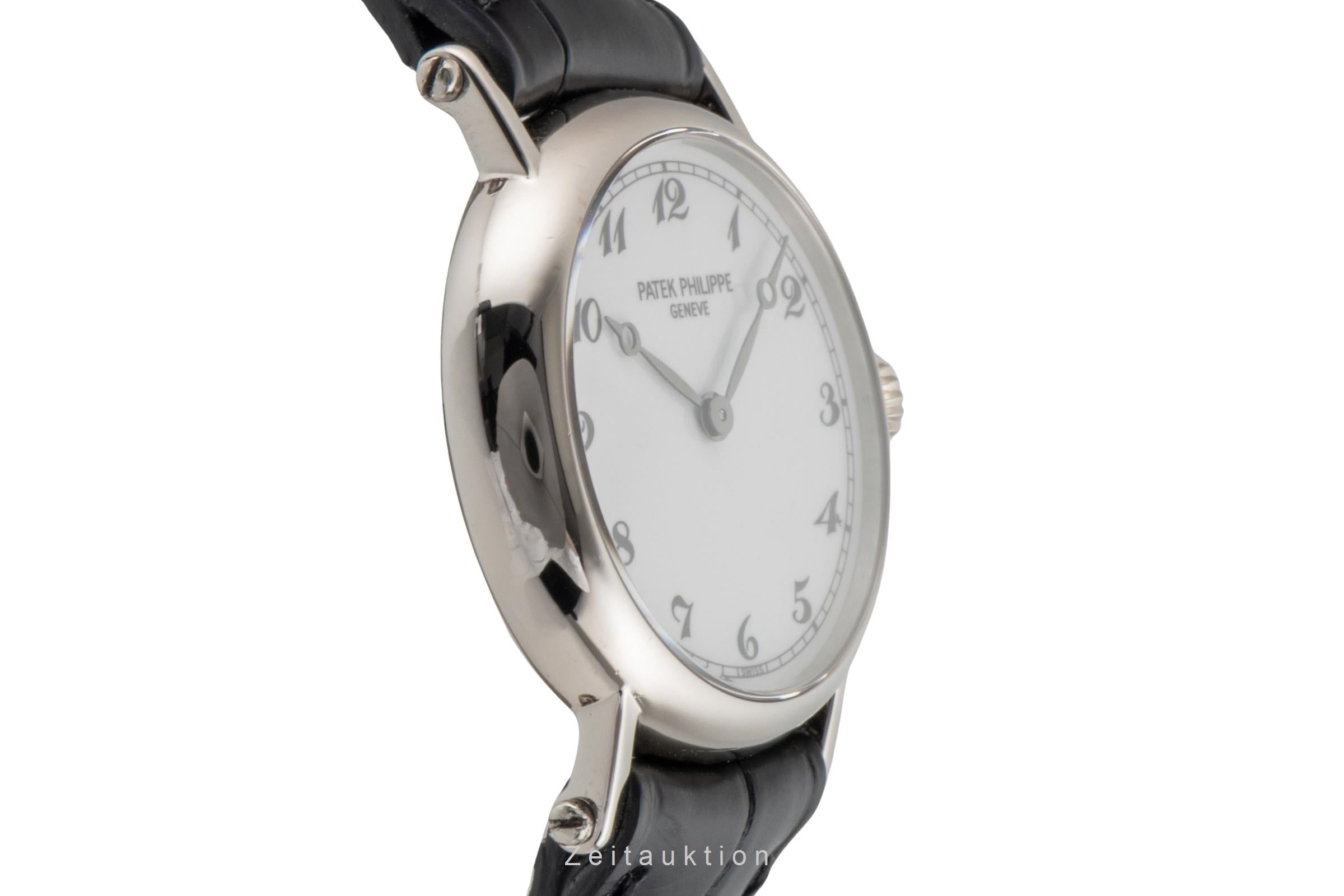 Patek Philippe Calatrava Lady 18K (0,750) Weissgold Handaufzug Damen Ref. 4860  [2600342]