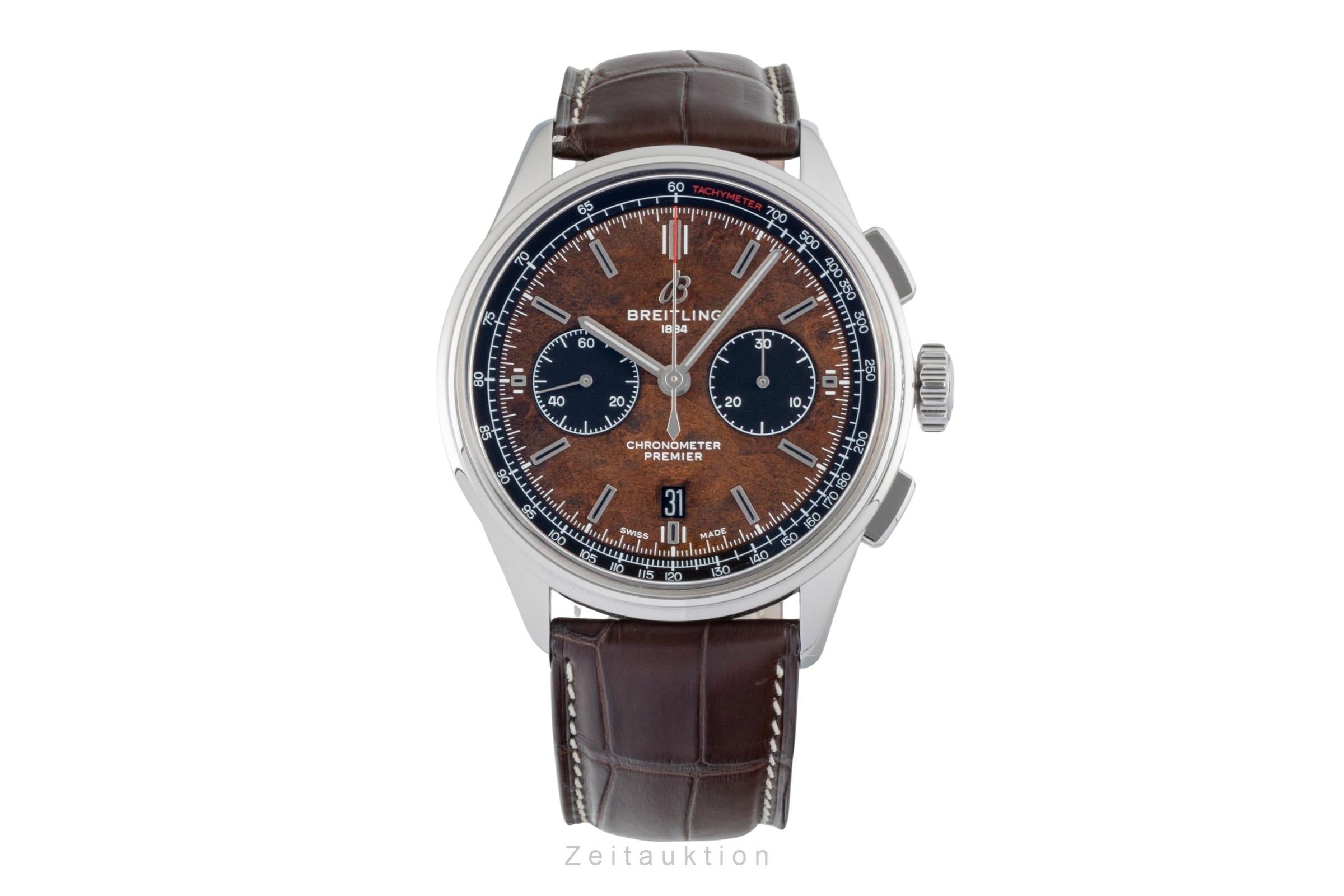 Breitling Premier chronograph steel automatic Kal. B01 Ref