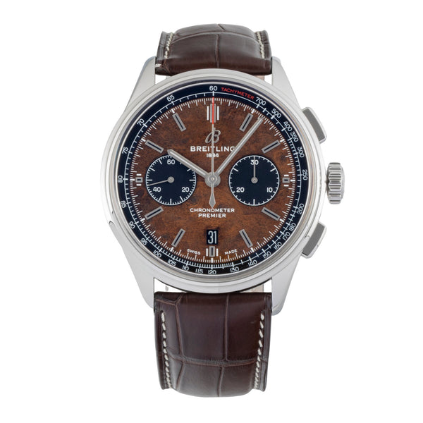 Breitling Premier chronograph steel automatic men's watch AB01181A1Q1X1 Limited  [2600345]