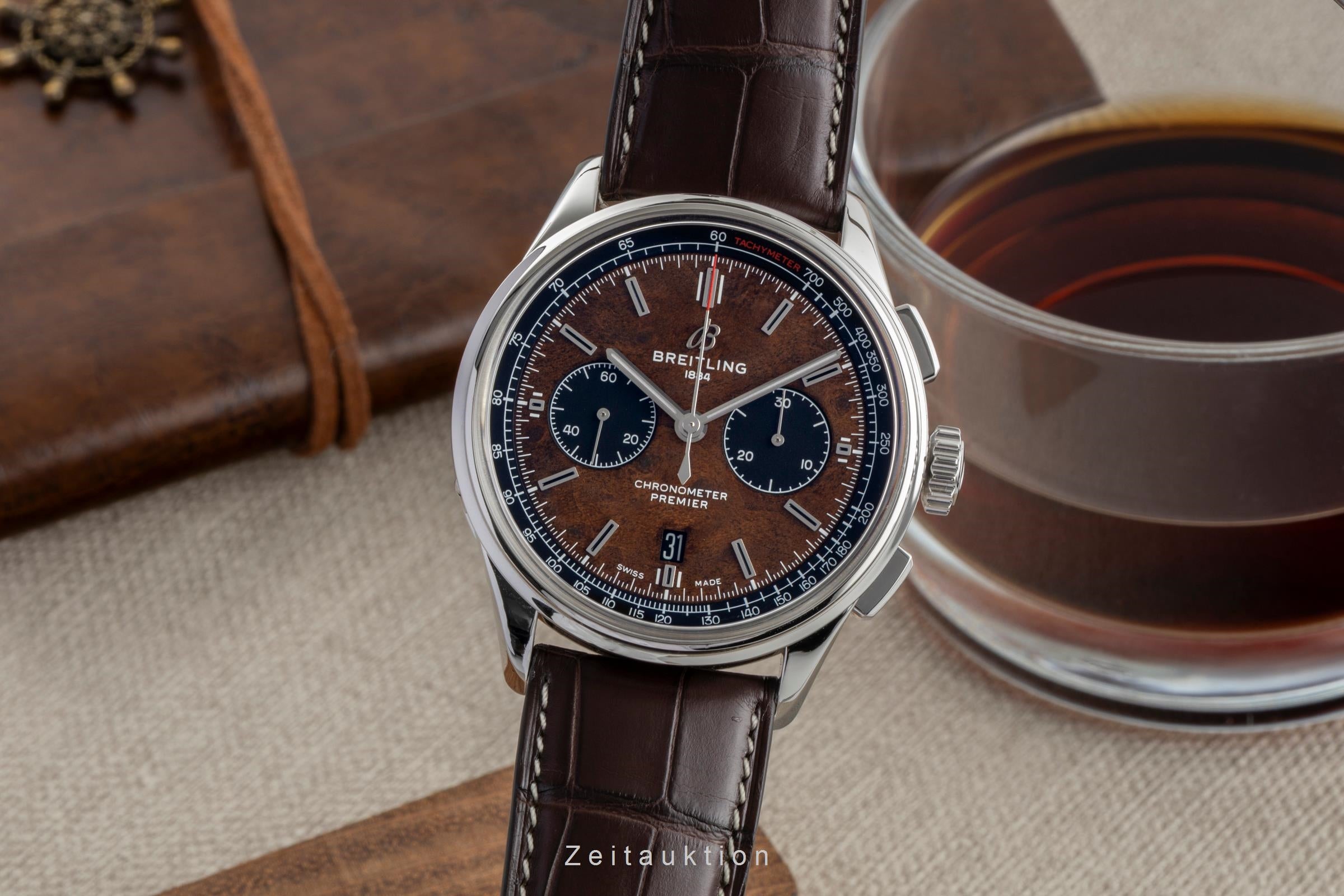 Breitling Premier chronograph steel automatic Kal. B01 Ref