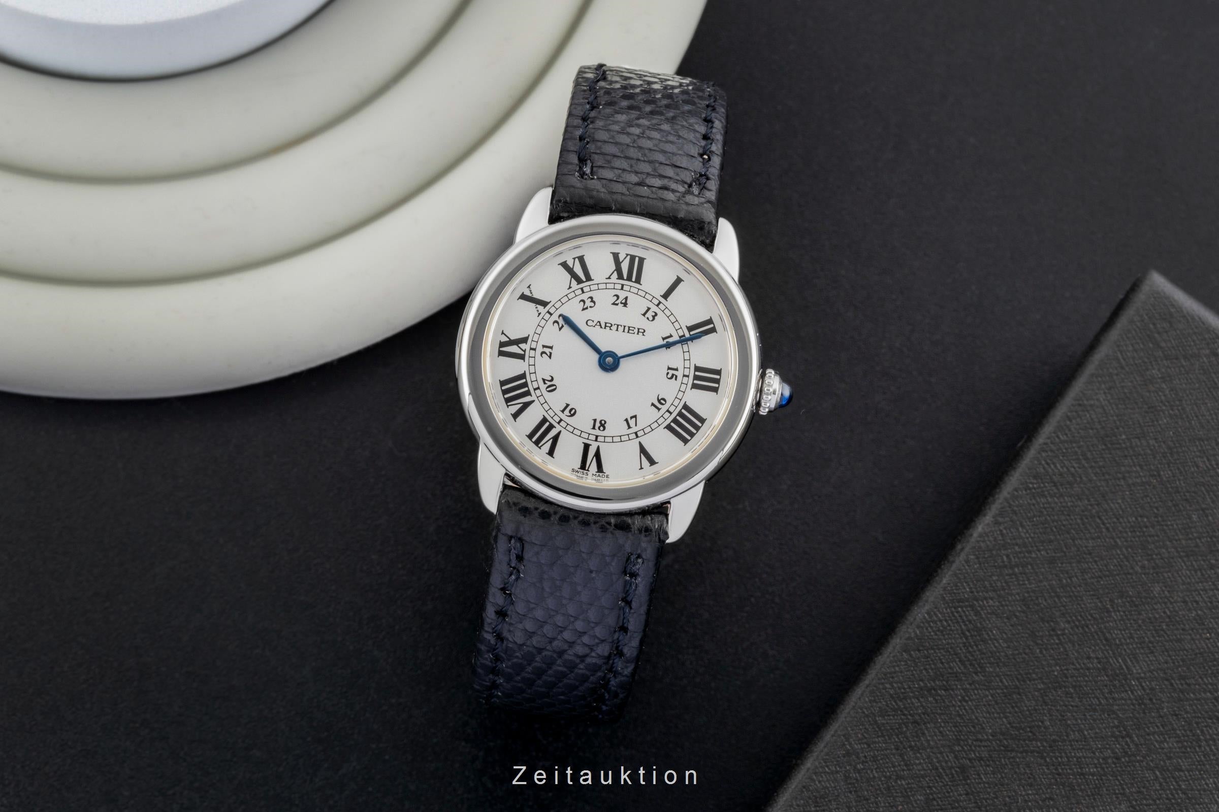 Cartier Ronde Solo Edelstahl Quarz Damenuhr Ref. W6700155 2933 [2600348]