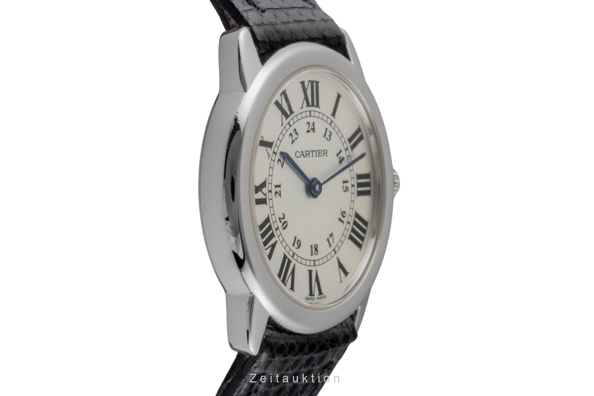 Cartier Ronde Solo Edelstahl Quarz Damenuhr Ref. W6700155 2933 [2600348]