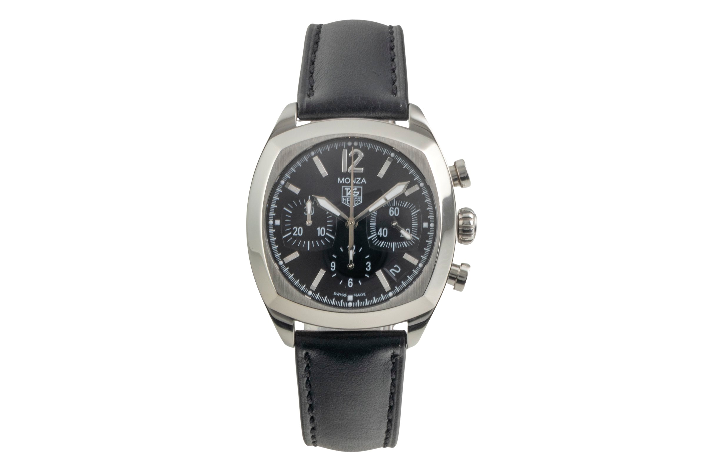 Tag Heuer Monza chronograph steel automatic men's watch CR2113-0  [2600351]