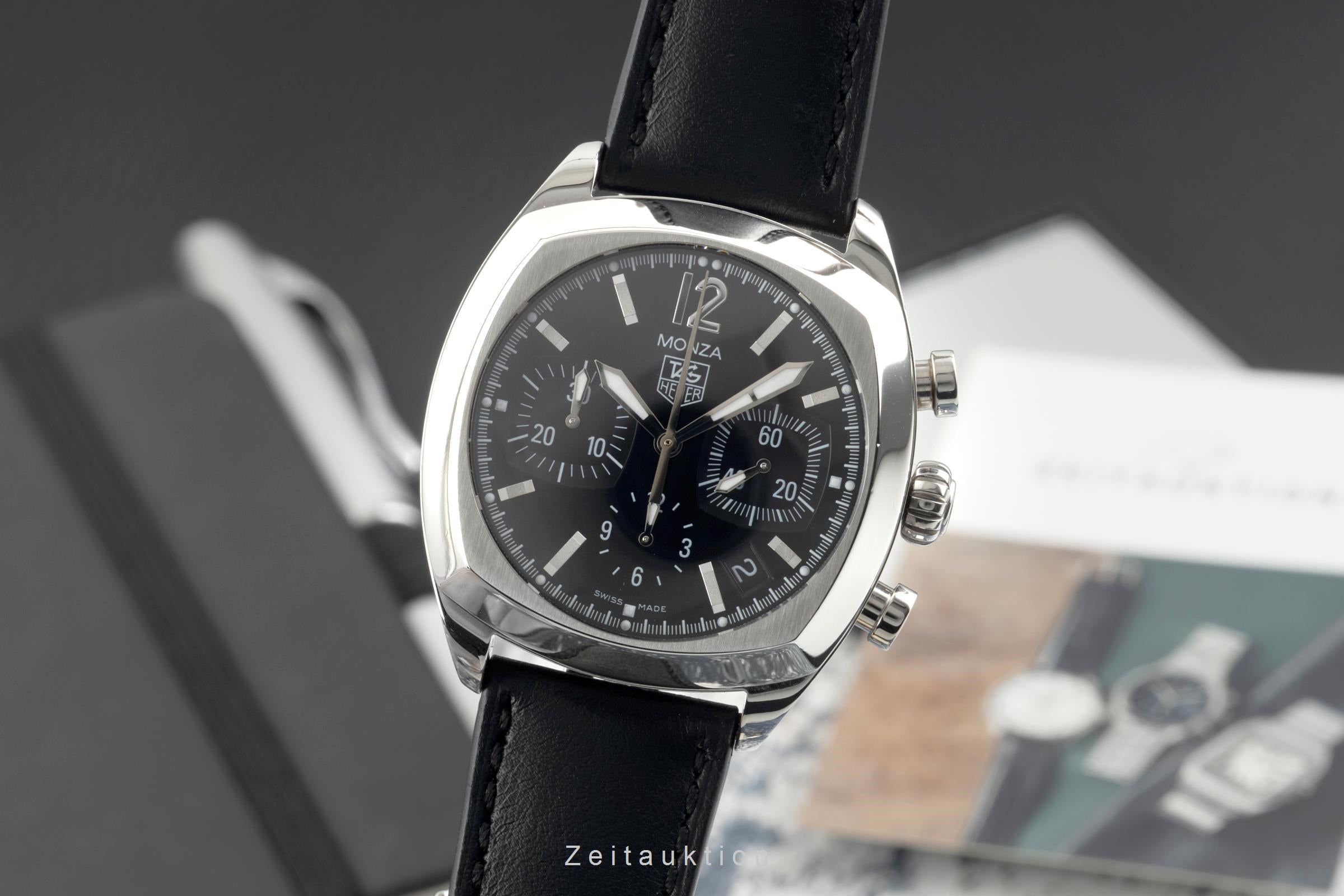 Tag Heuer Monza chronographe acier automatique montre pour hommes CR2113-0  [2600351]