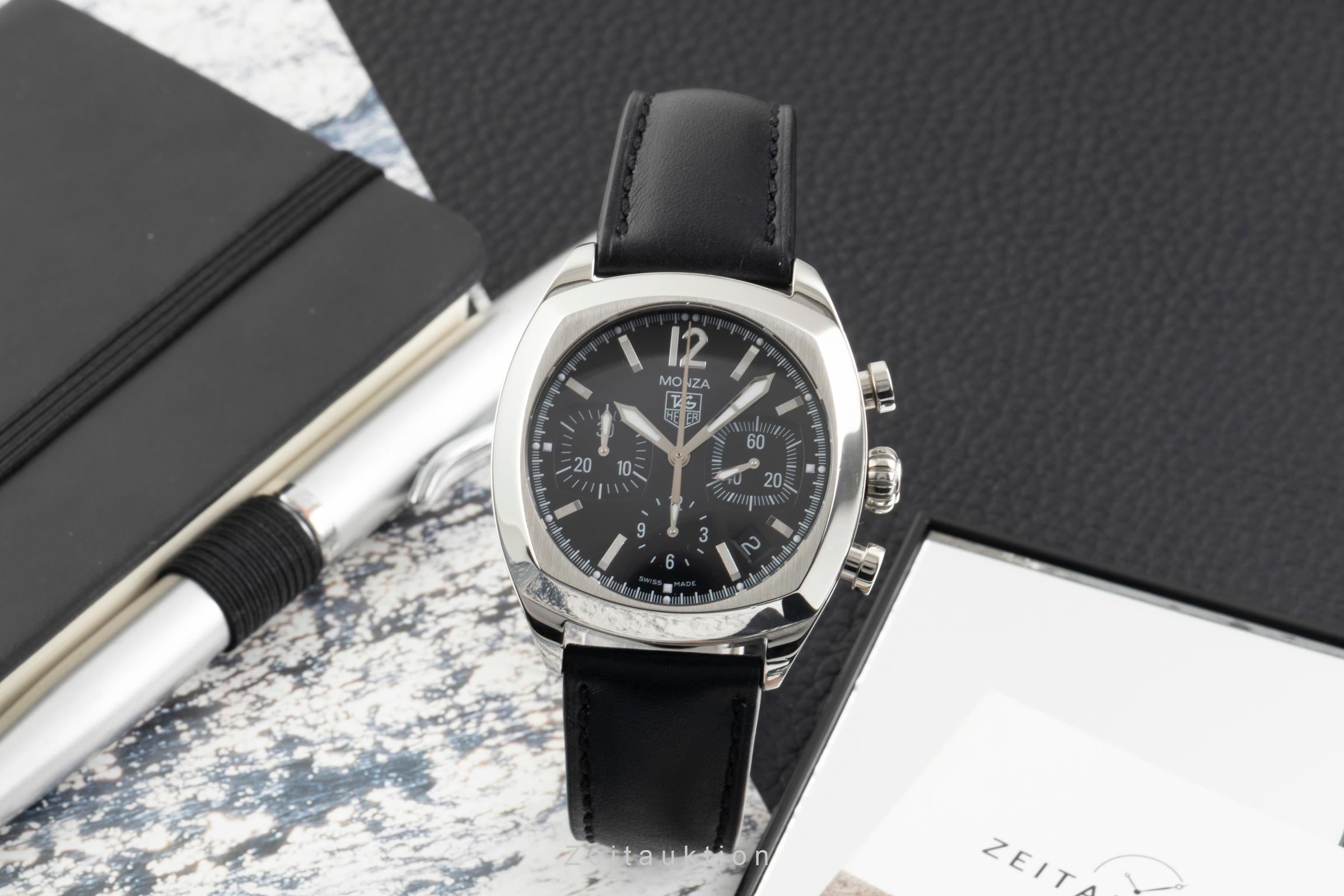 Tag Heuer Monza chronographe acier automatique montre pour hommes CR2113-0  [2600351]