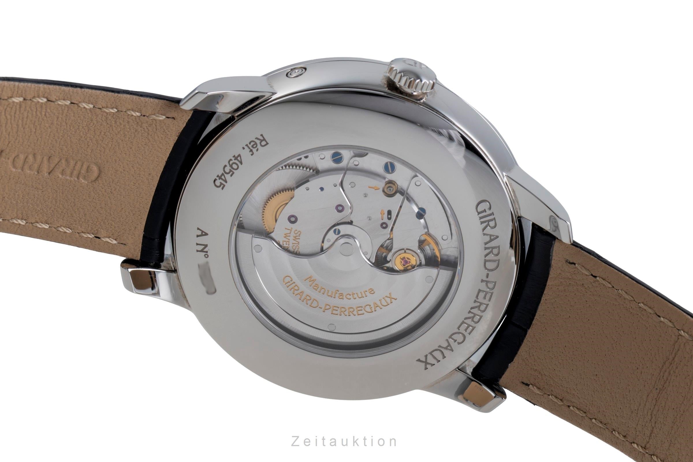 Girard Perregaux 1966 Stahl Moonphase Automatik Herrenuhr Ref. 49545 B&P 2023 [2600353]