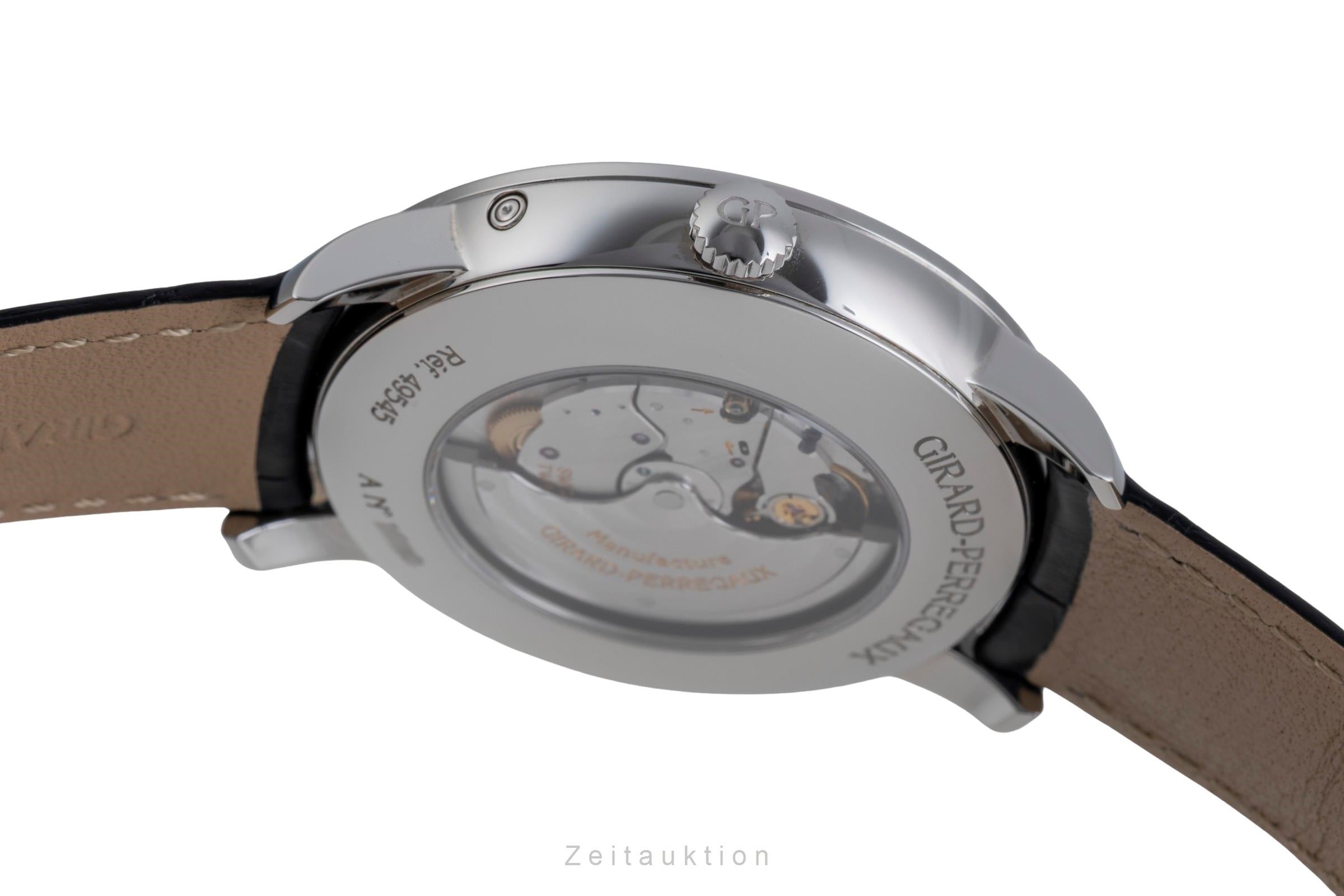 Girard Perregaux 1966 Stahl Moonphase Automatik Herrenuhr Ref. 49545 B&P 2023 [2600353]