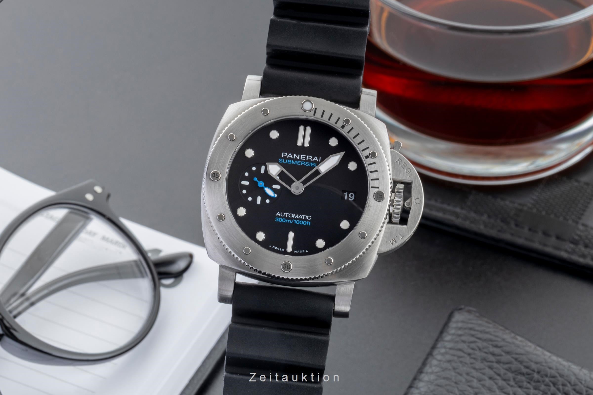 Panerai Luminor Submersible Automatik Herrenuhr Ref. PAM00973 B&P VP: 9700,- € [2600358]