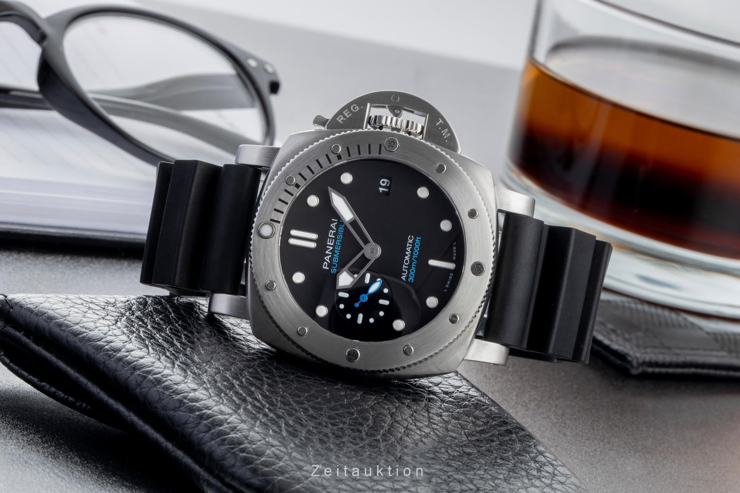 Panerai Luminor Submersible Automatik Herrenuhr Ref. PAM00973 B&P VP: 9700,- € [2600358]