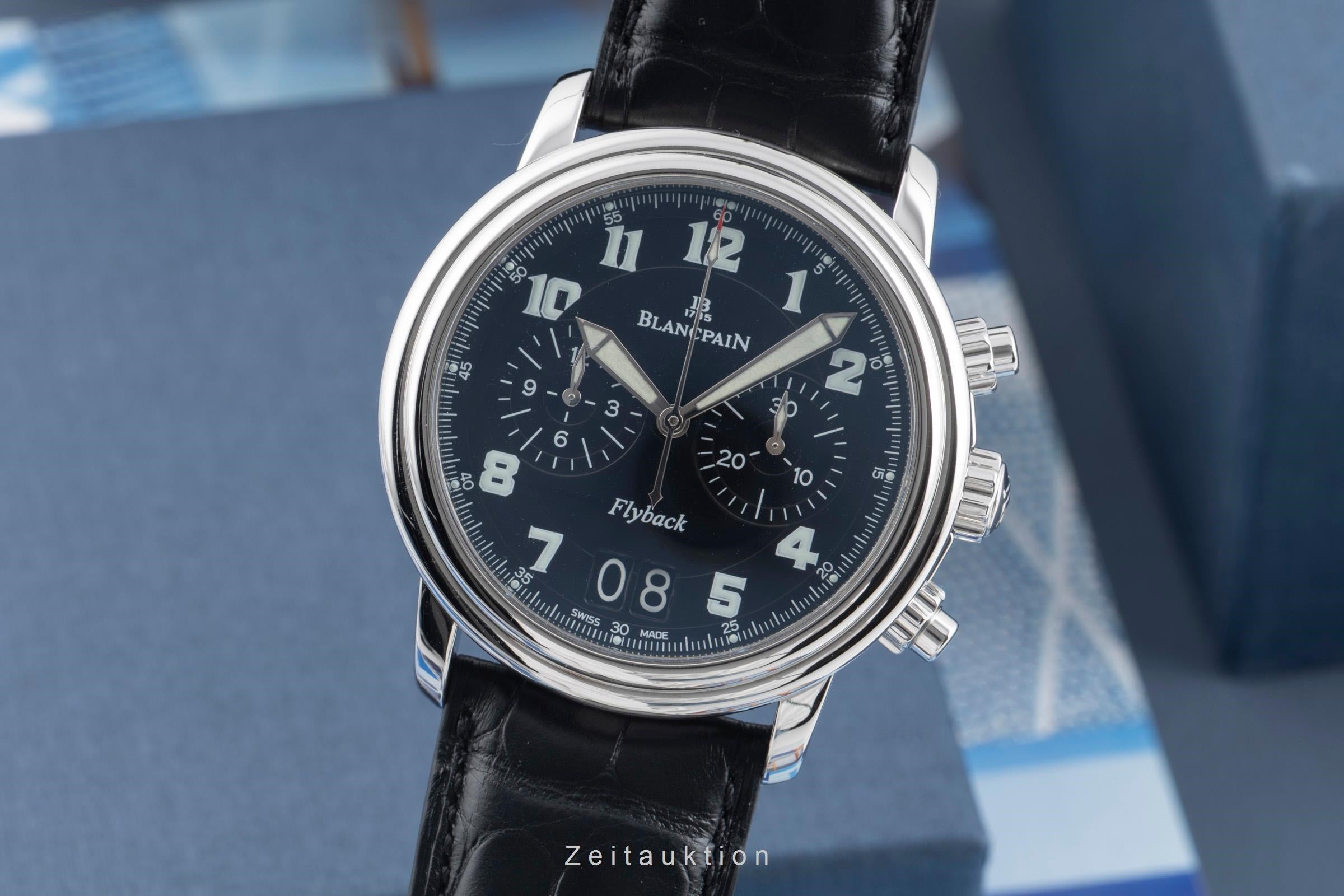 Blancpain Leman chronograph steel automatic men's watch 2885F-1130-53B  [2600360]