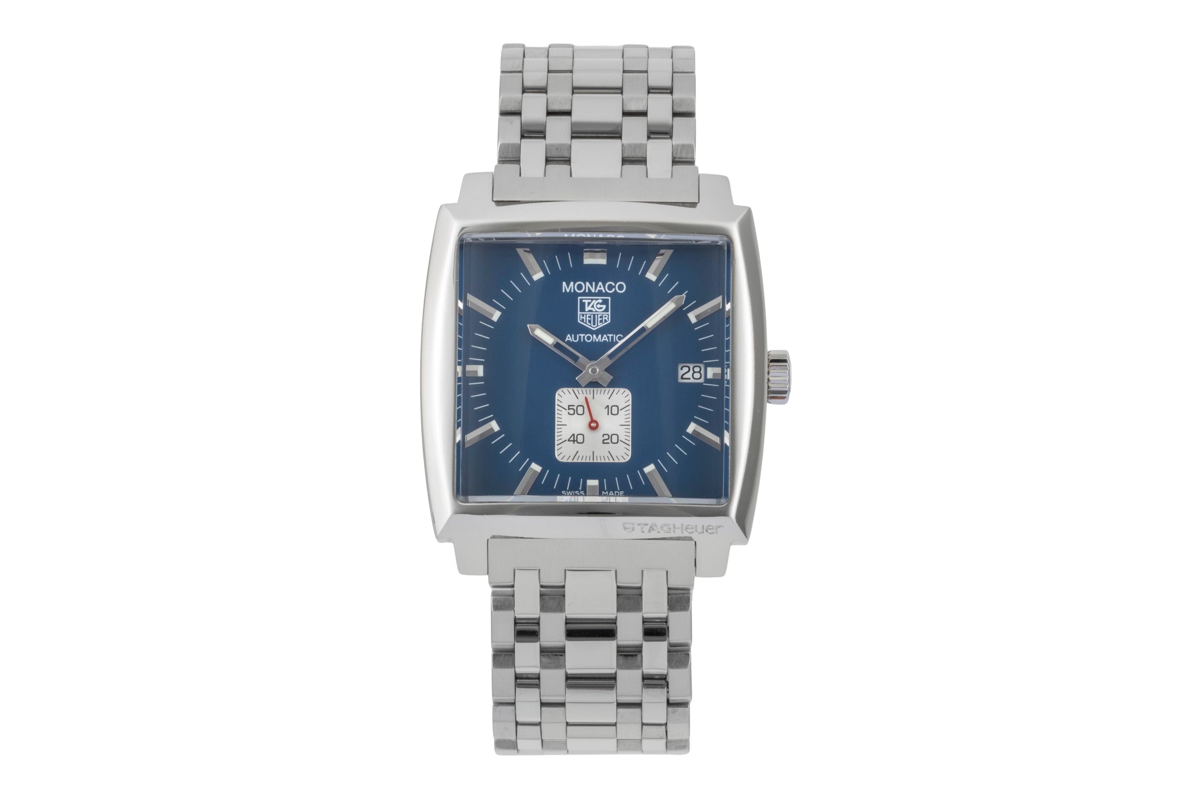 Tag Heuer Monaco steel automatic men's watch WW2111  [2600364]