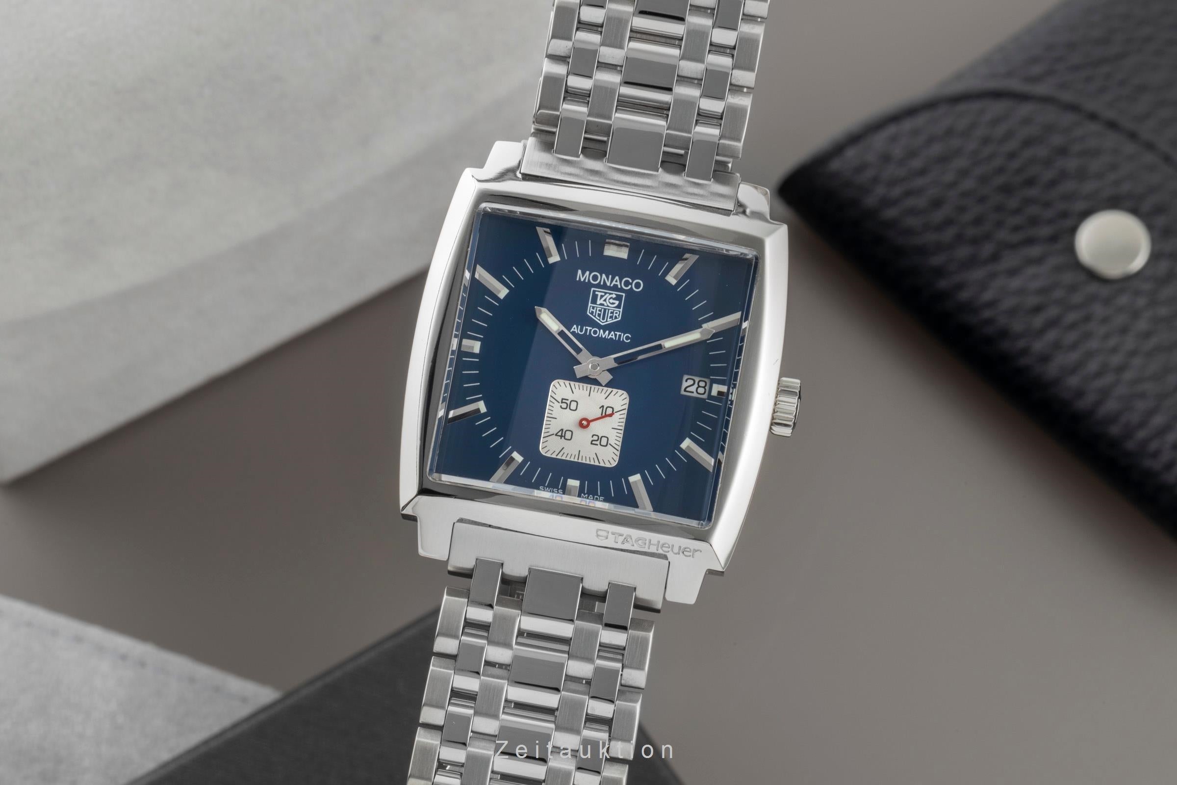 Tag Heuer Monaco steel automatic men's watch WW2111  [2600364]