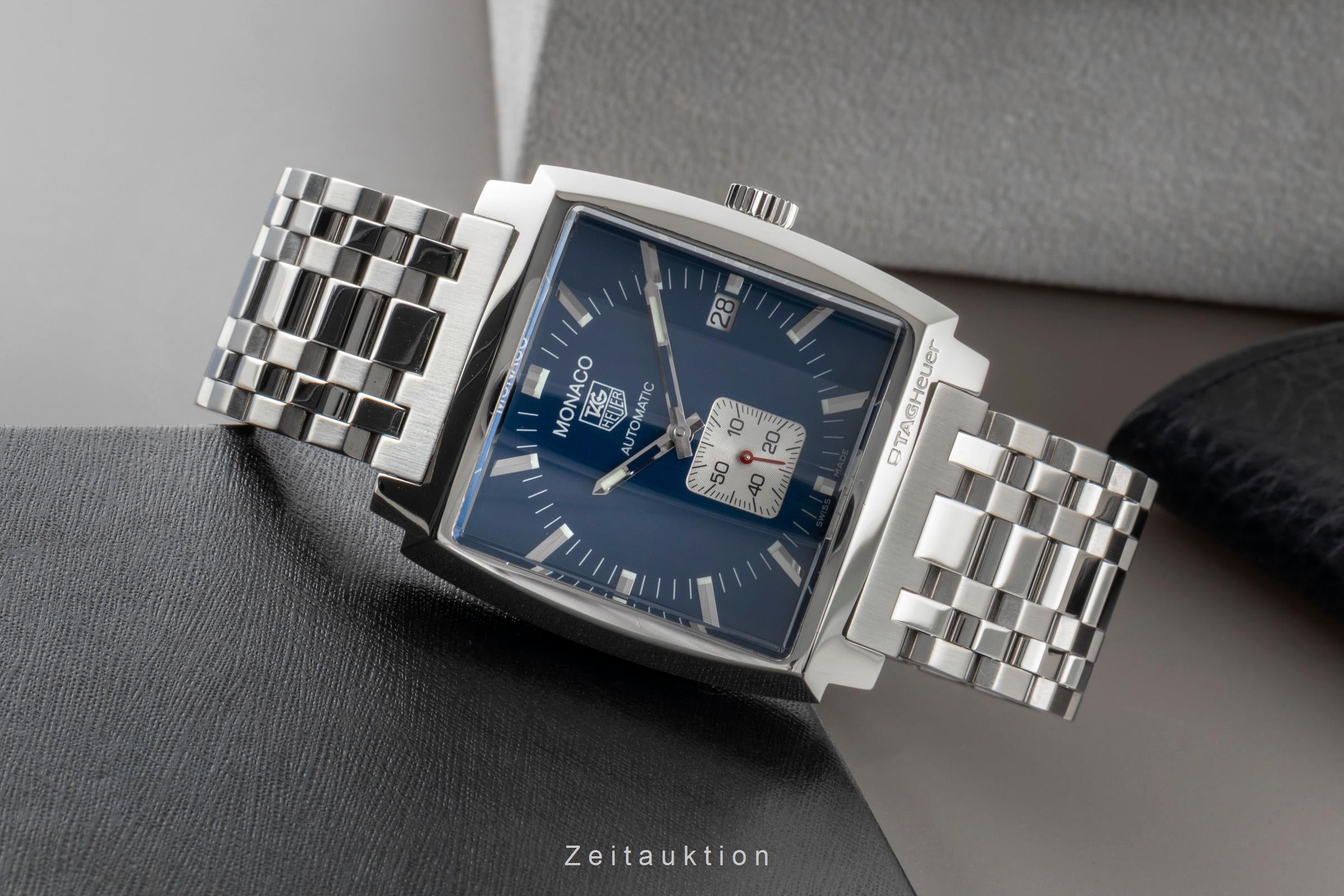 Tag Heuer Monaco steel automatic men's watch WW2111  [2600364]