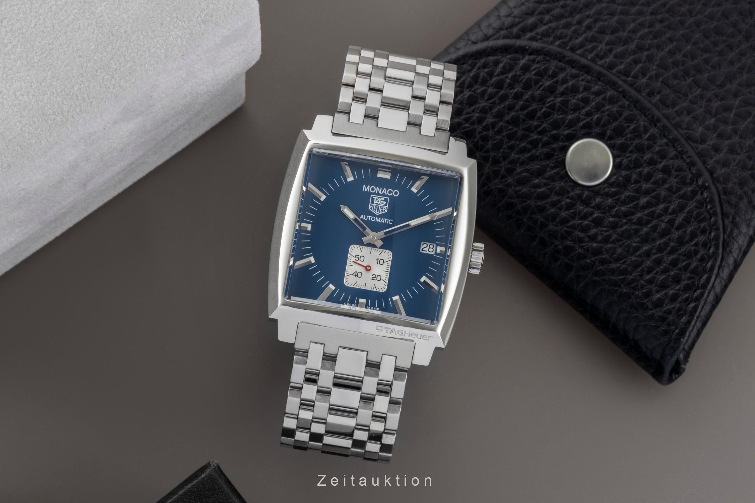 Tag Heuer Monaco steel automatic men's watch WW2111  [2600364]